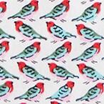 Short-sleeve bird-print slim casual shirt BABY BIRDS WHITE short-sleeve bird-print slim casual shirt for men