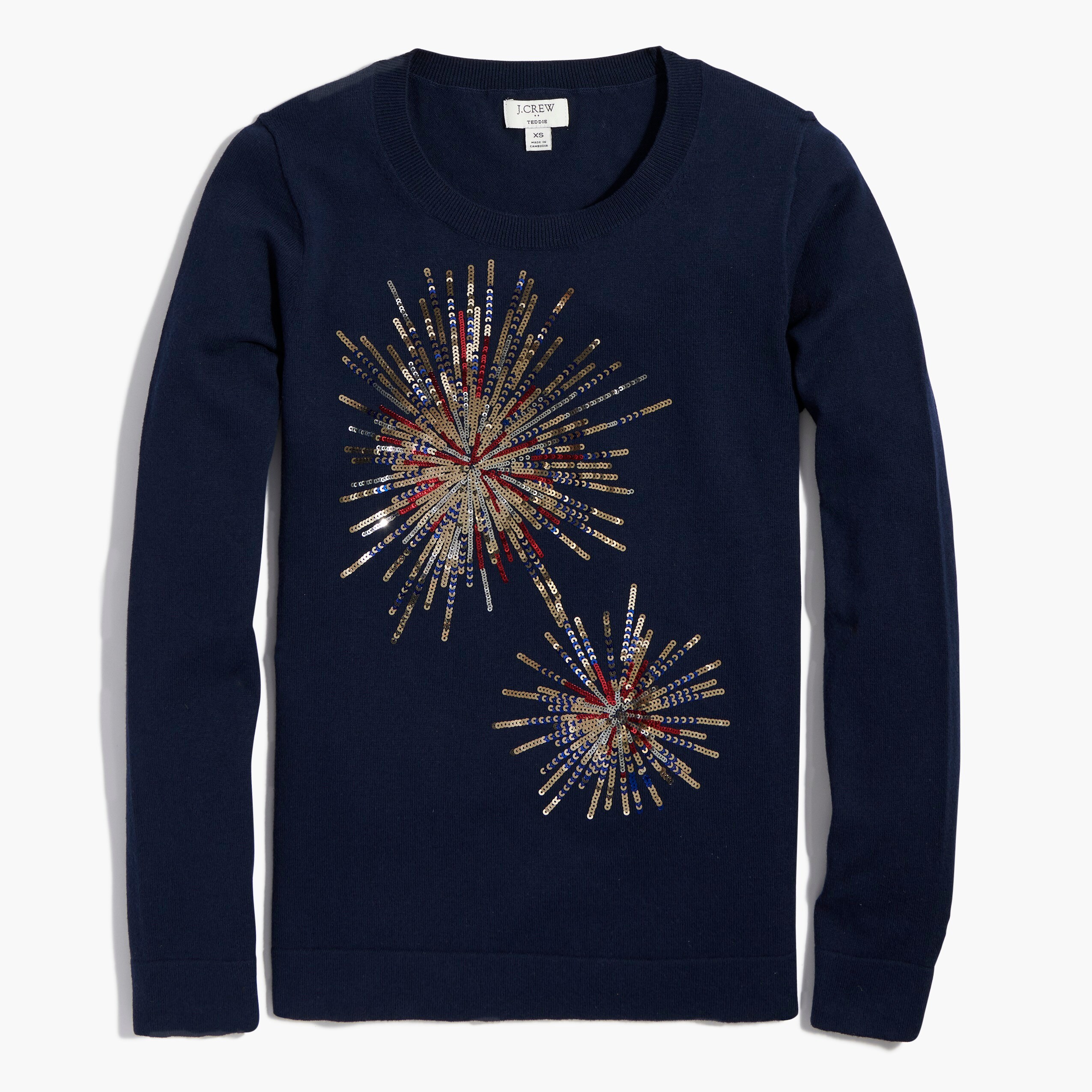 americana cotton teddie sweater for women