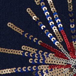 Americana cotton Teddie sweater NAVY factory: americana cotton teddie sweater for women