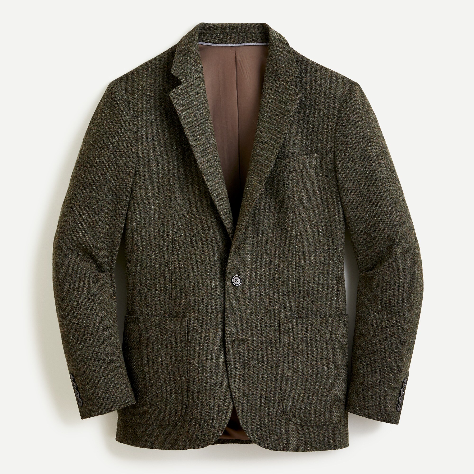Ludlow Slim-fit patch-pocket blazer in English wool-cotton