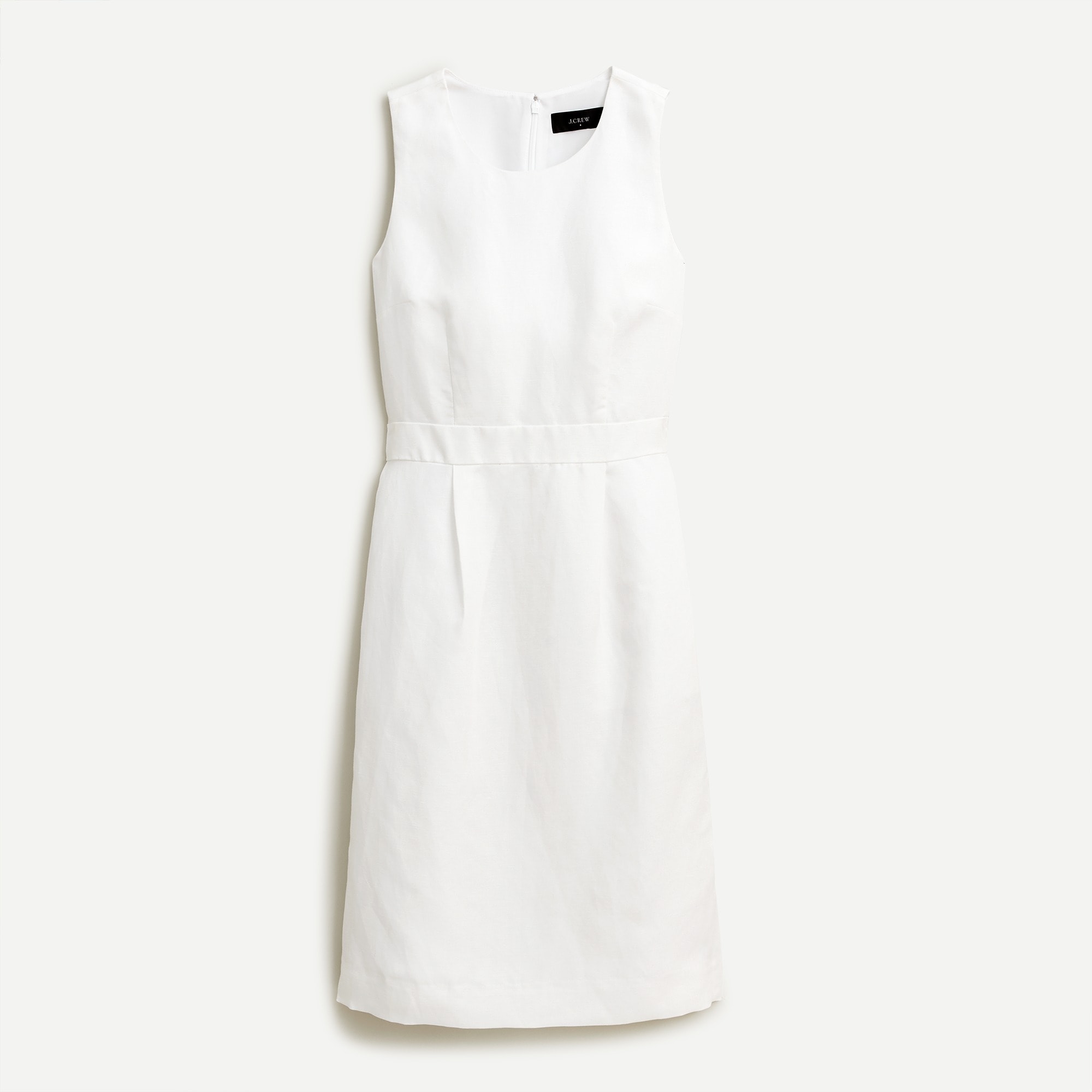 white sheath dress