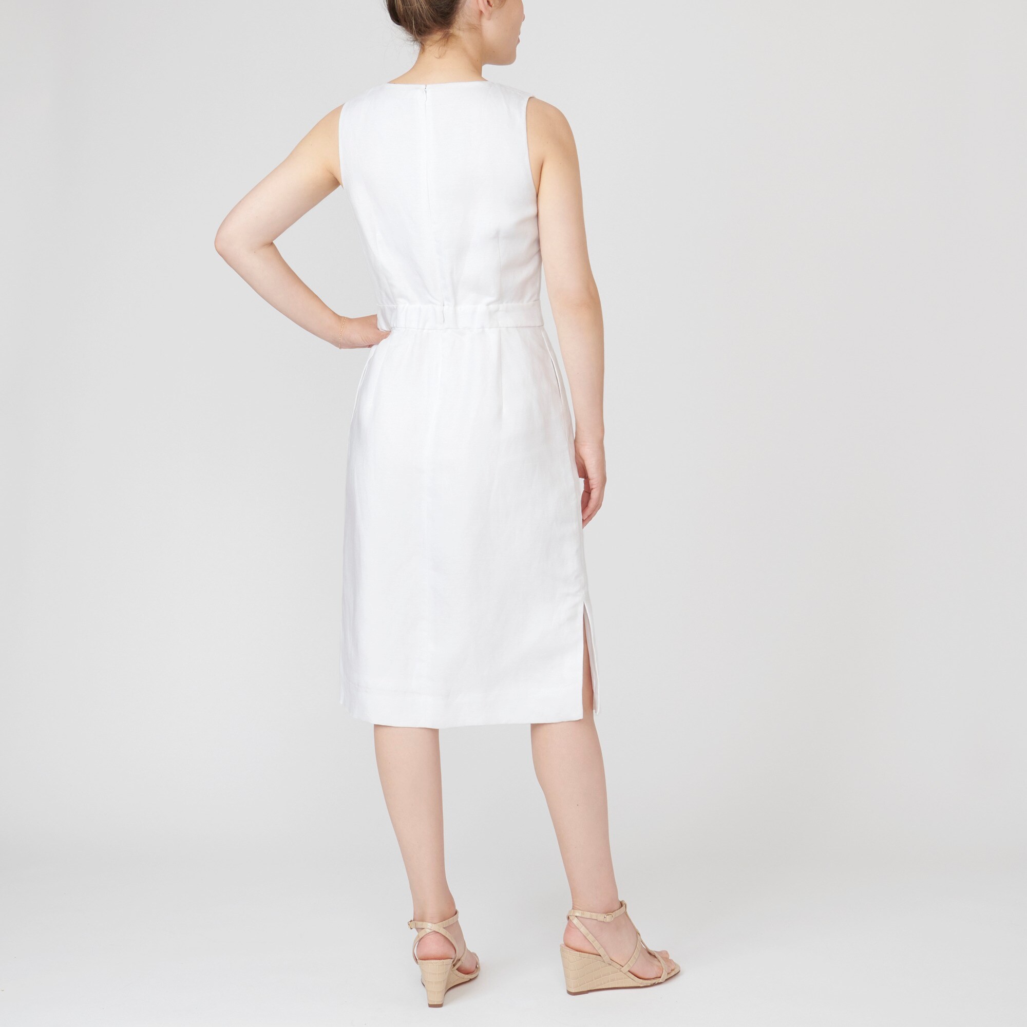 linen sheath dress