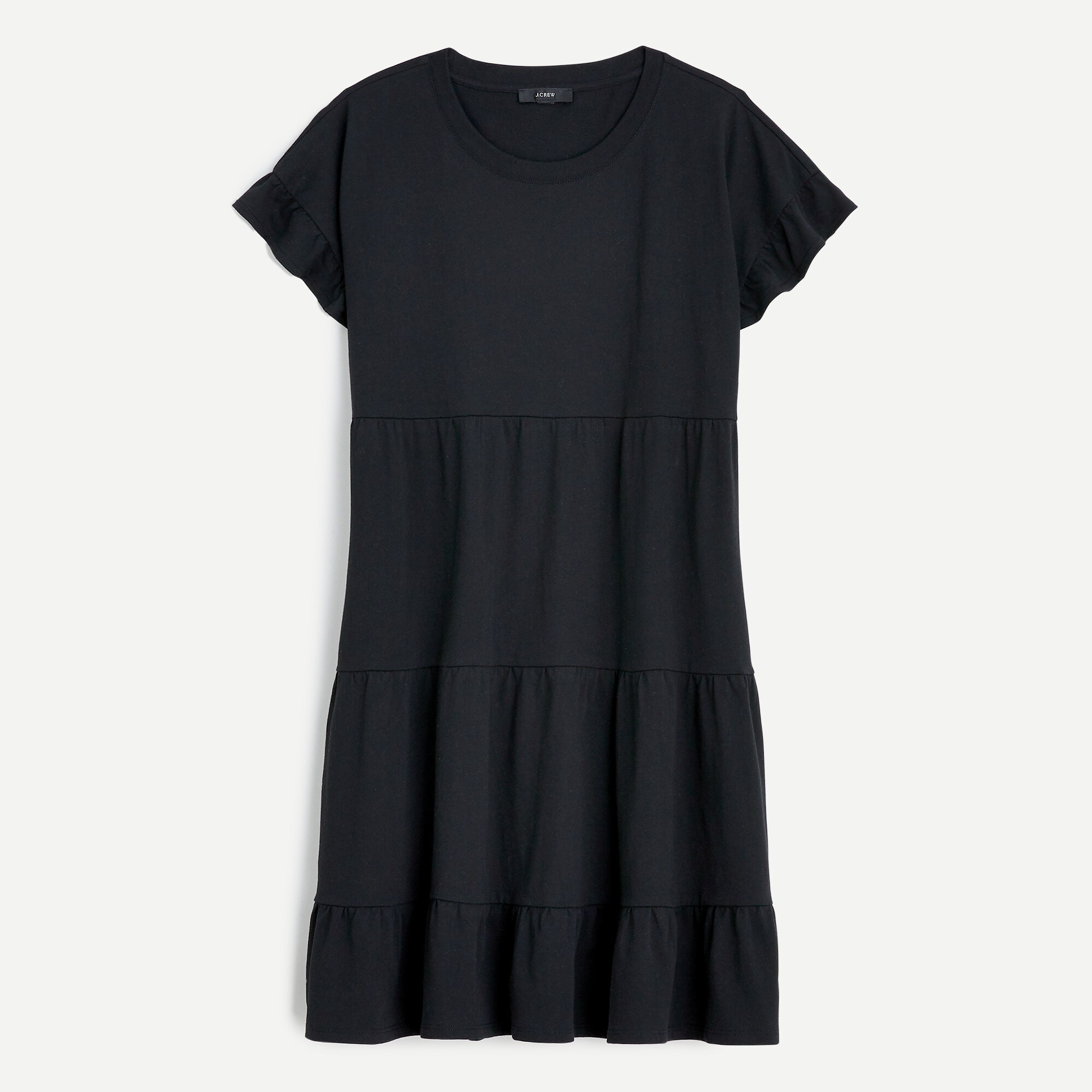 J.Crew: Swingy Tiered Jersey Dress For 