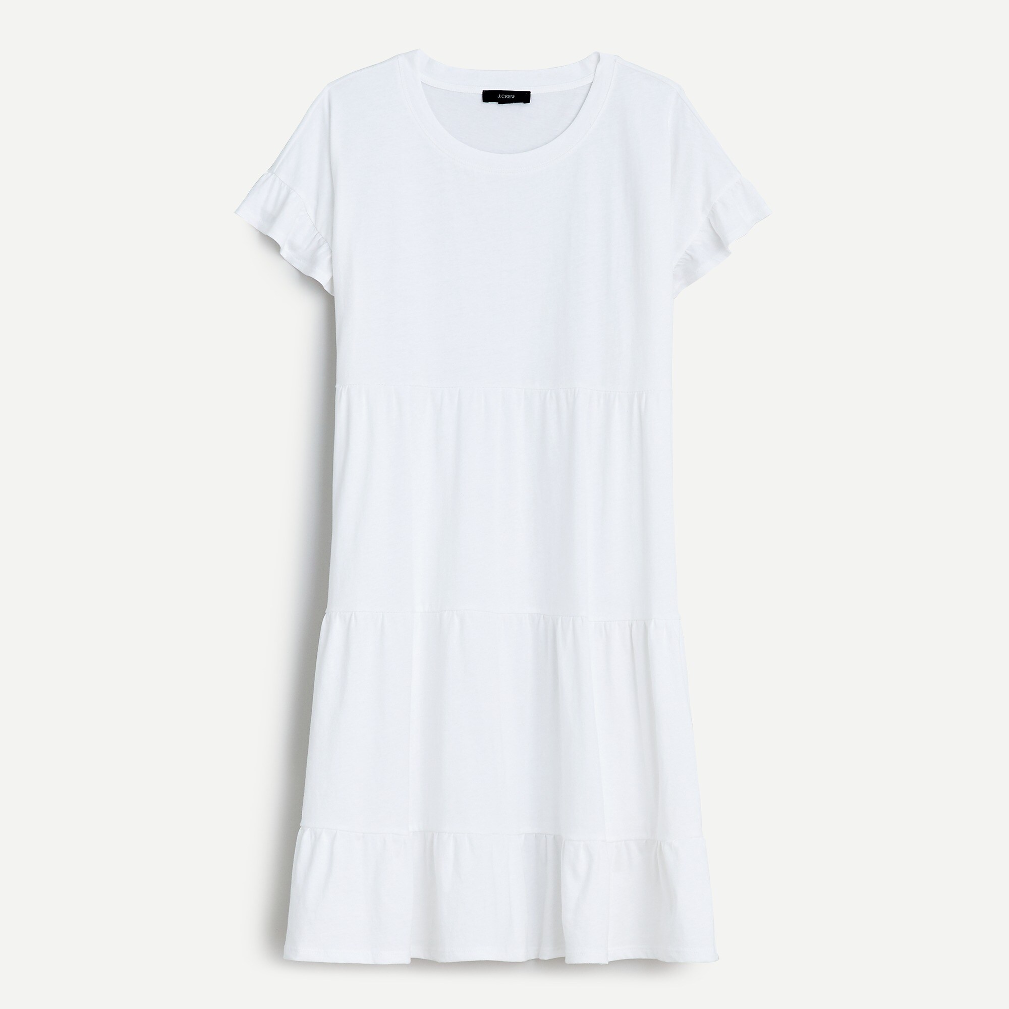 Swingy tiered jersey dress