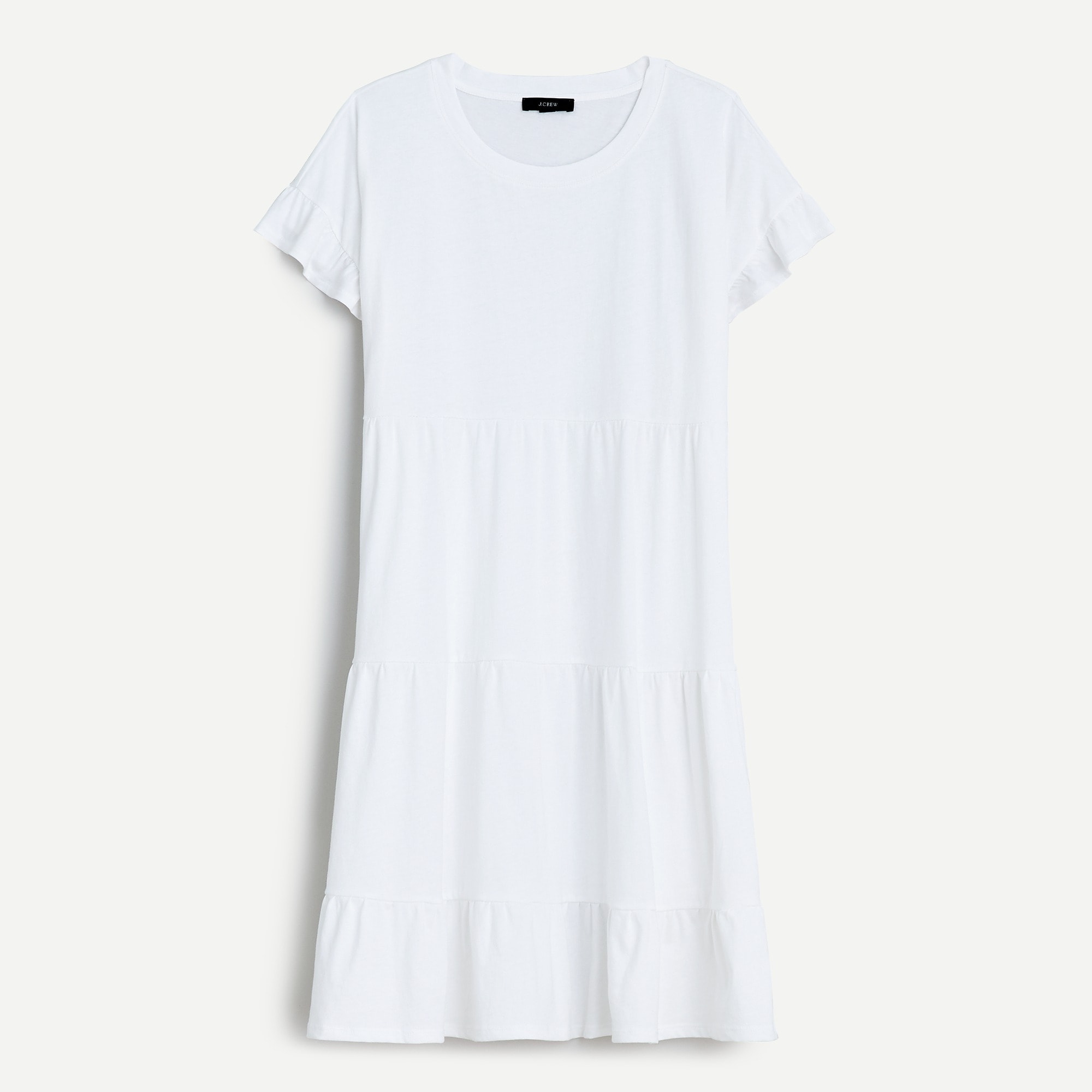 Swingy tiered jersey dress