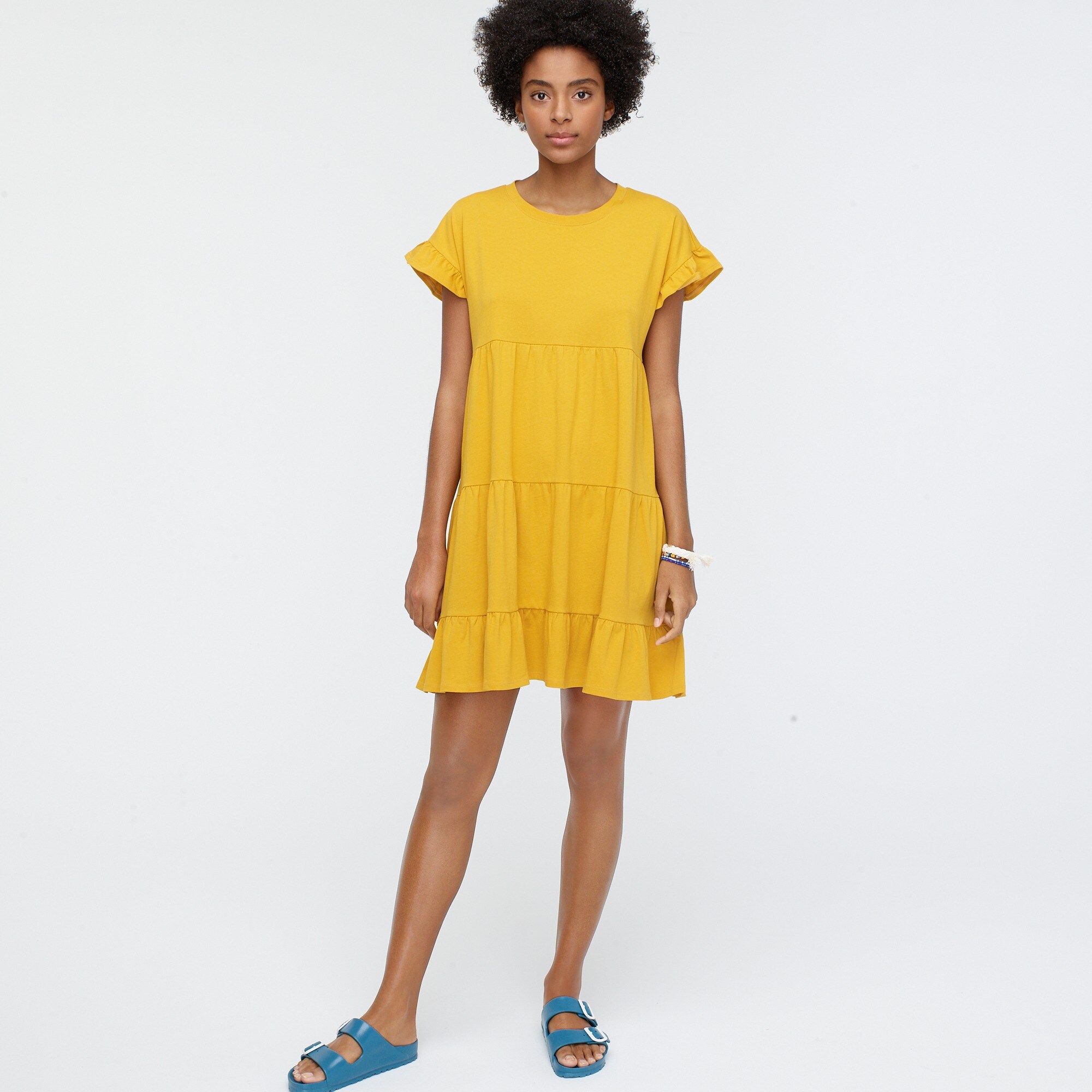 J.Crew: Tiered Jersey Dress For Women