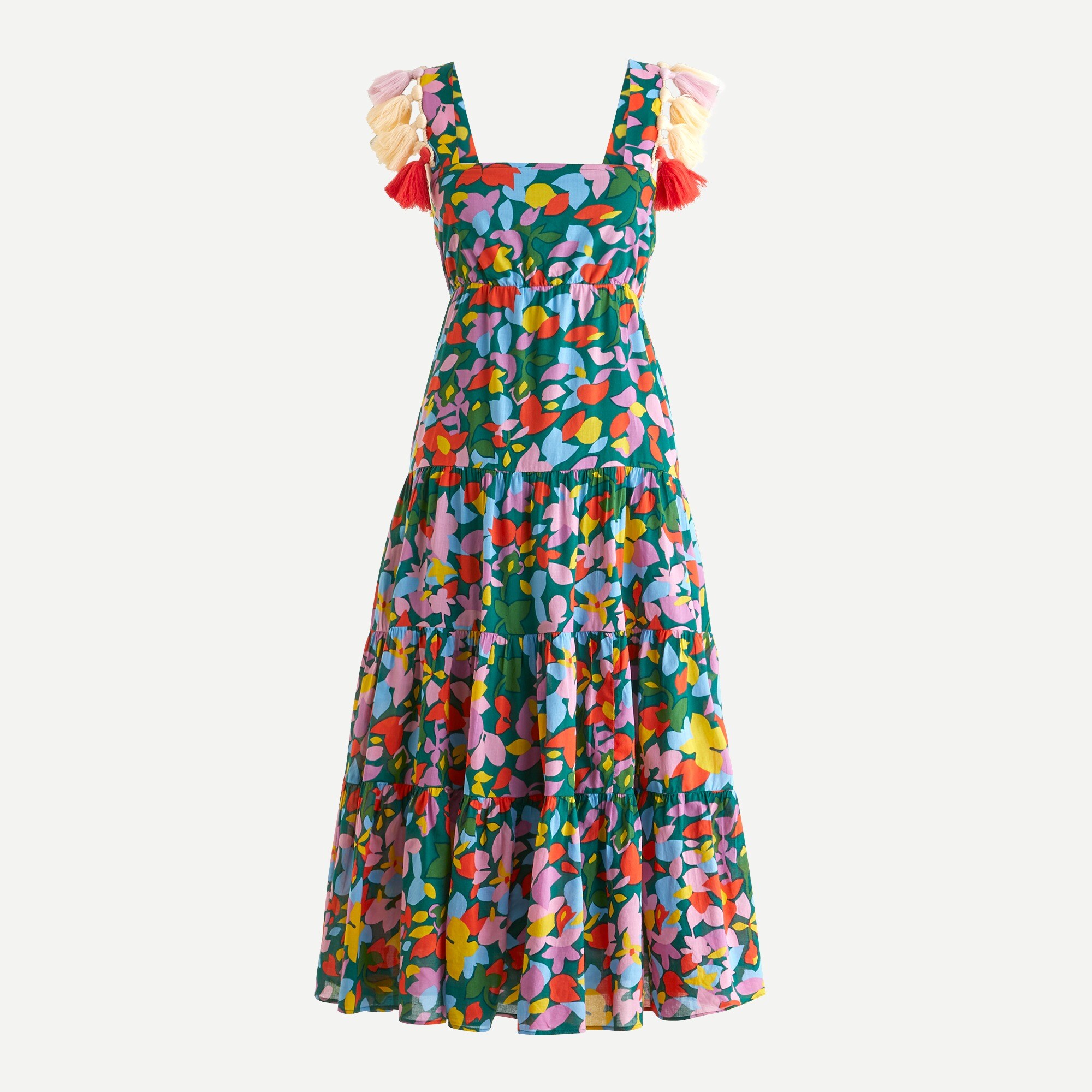 Tassel Dress In Confetti Floral For Women | J.Crew