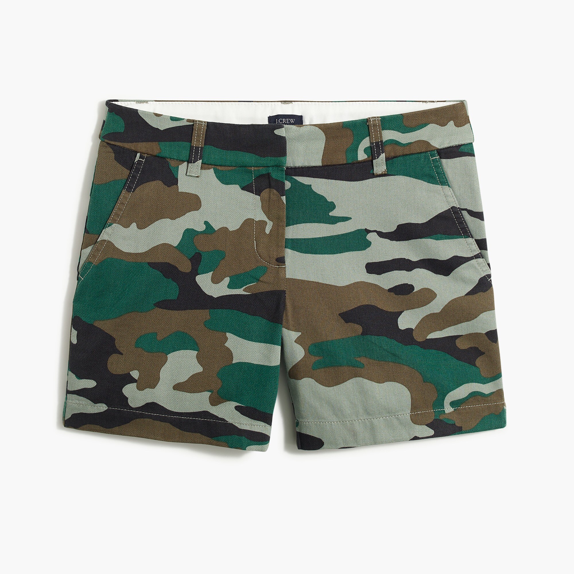 camo 5" classic chino short for women