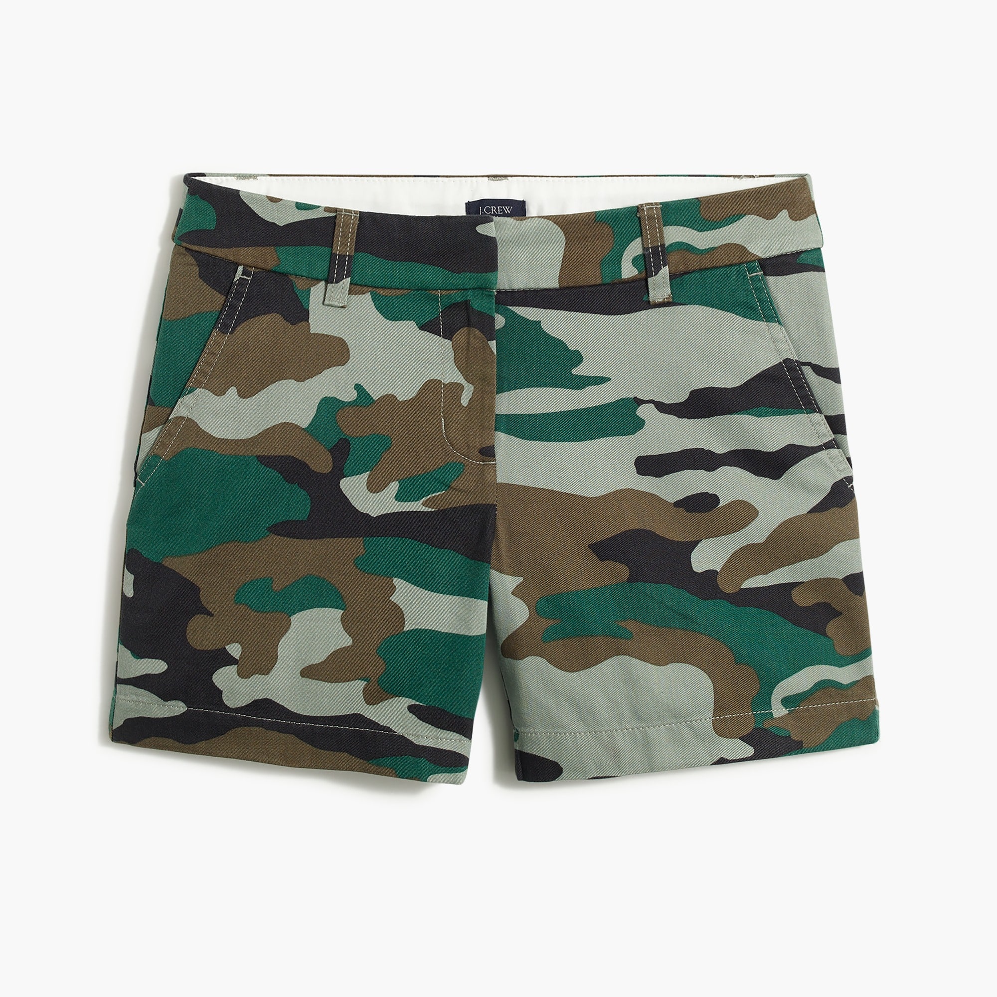 camo 5" classic chino short for women