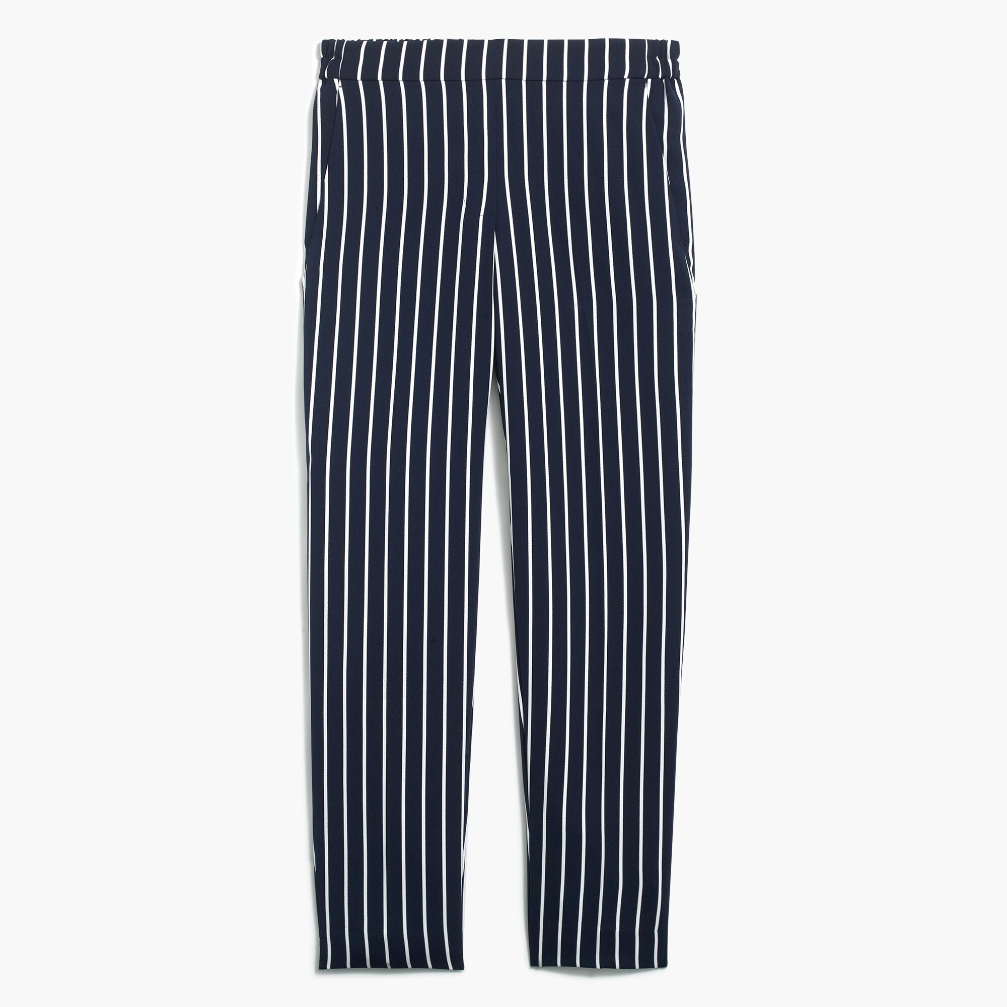 Striped Jamie pant with elastic waist