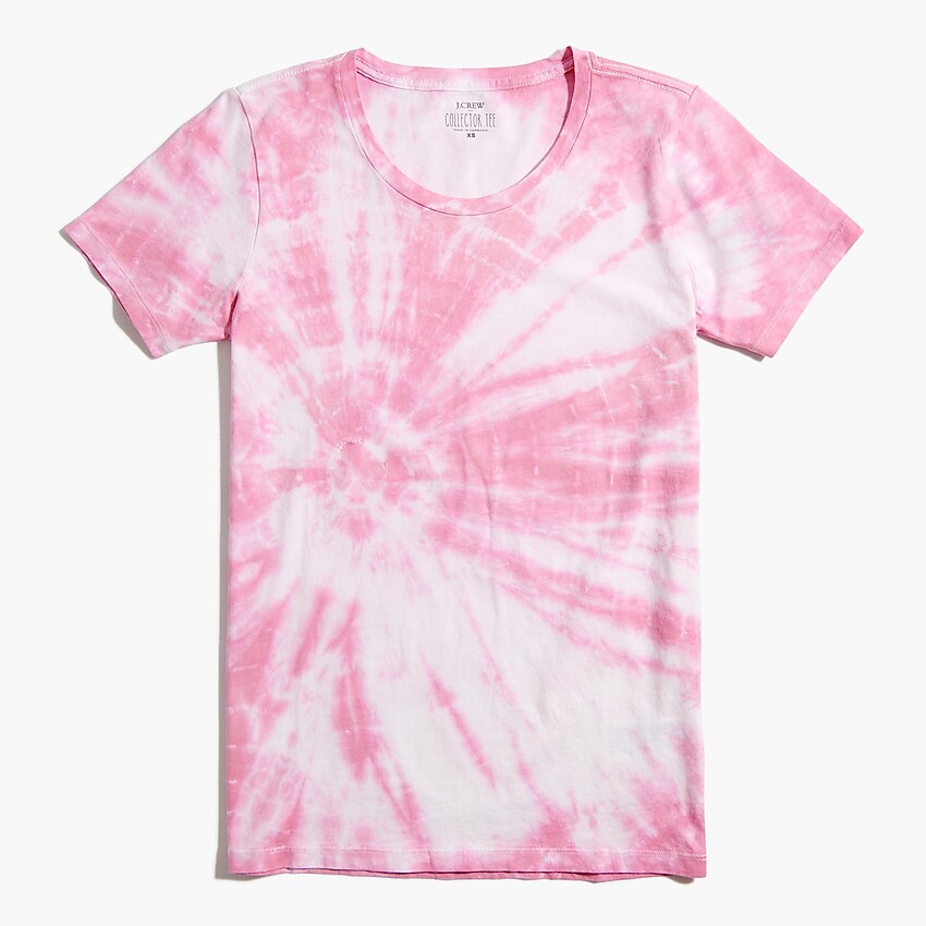 j.crew factory: tie-dyed cotton tee for women, right side, view zoomed