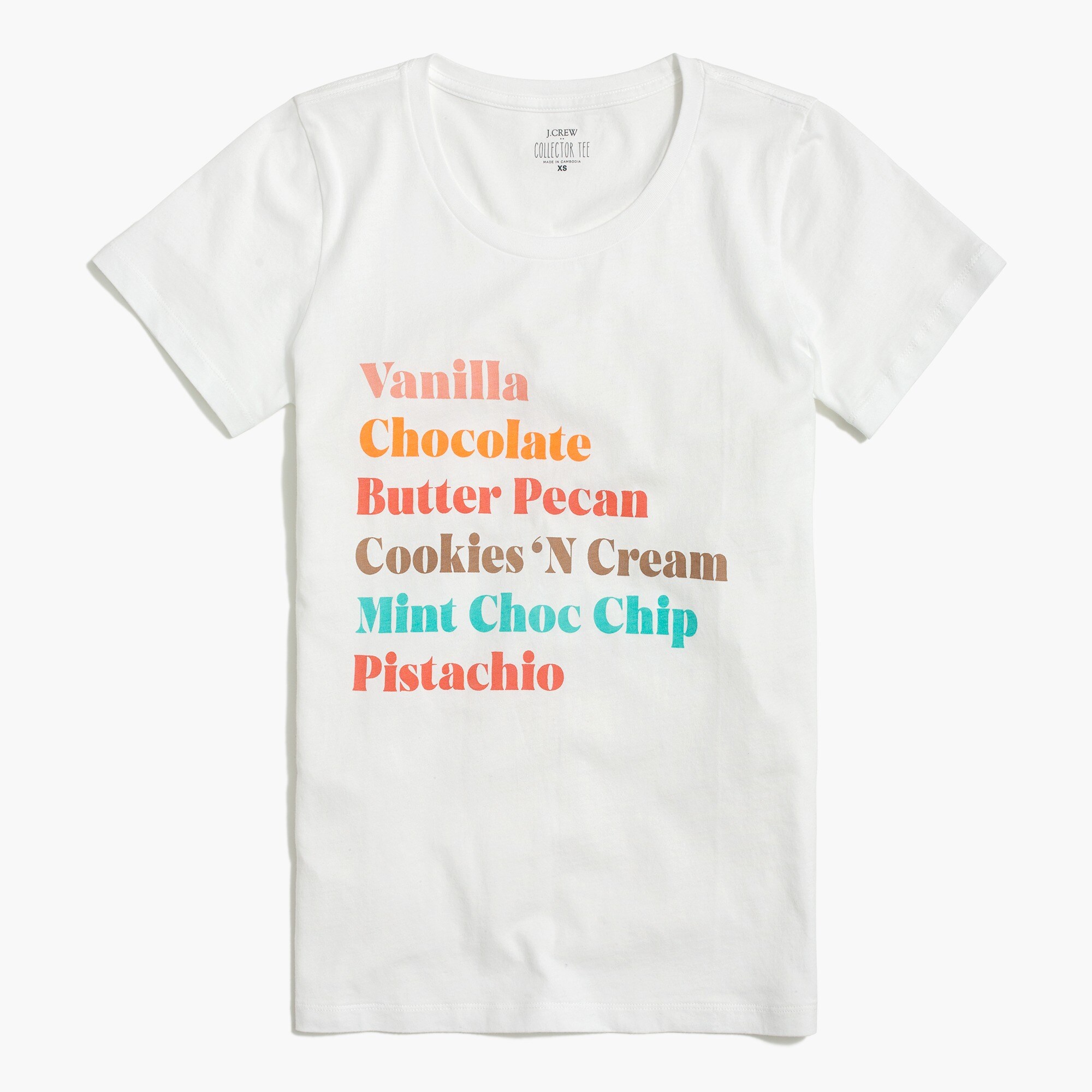 ice cream graphic tee for women