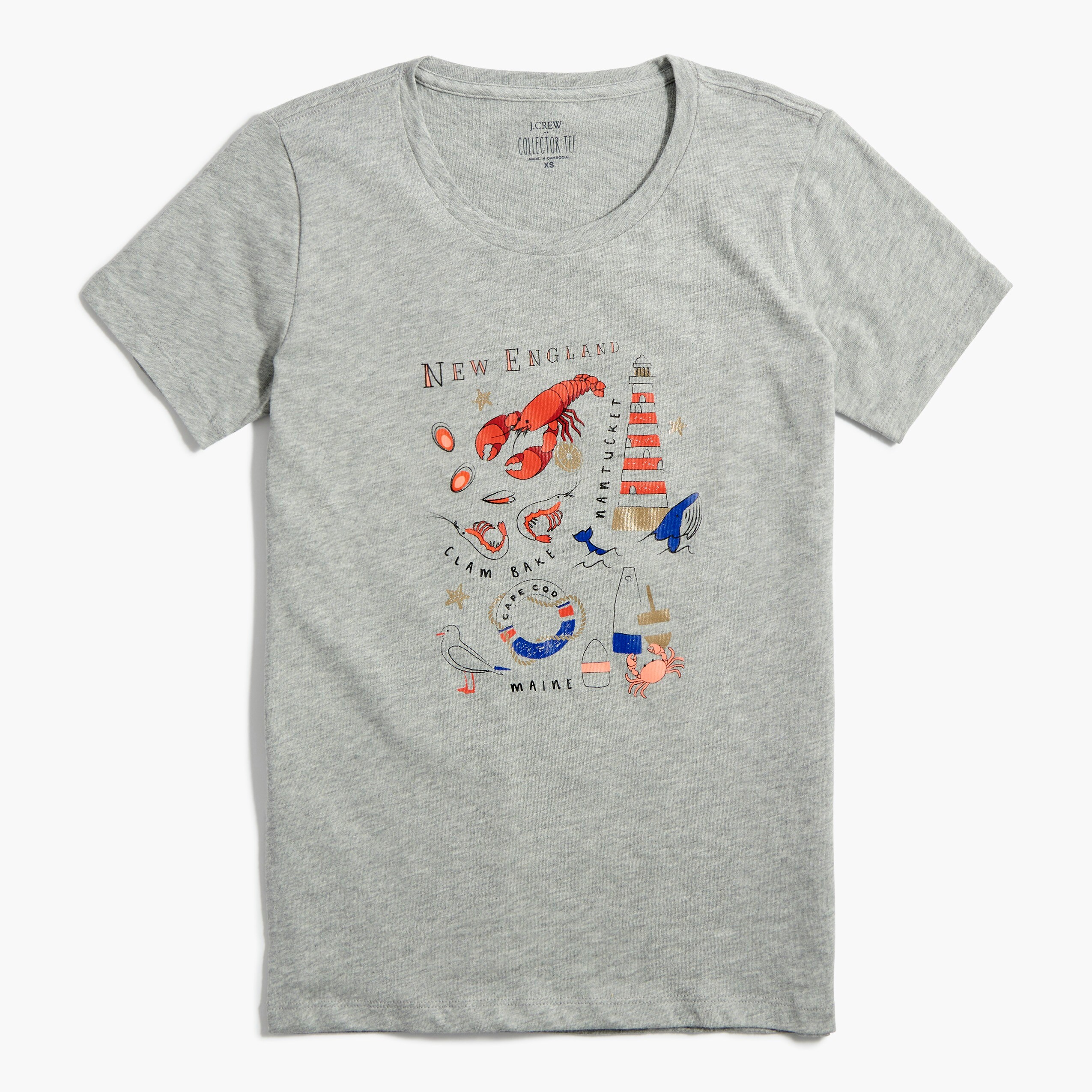 new england graphic tee for women