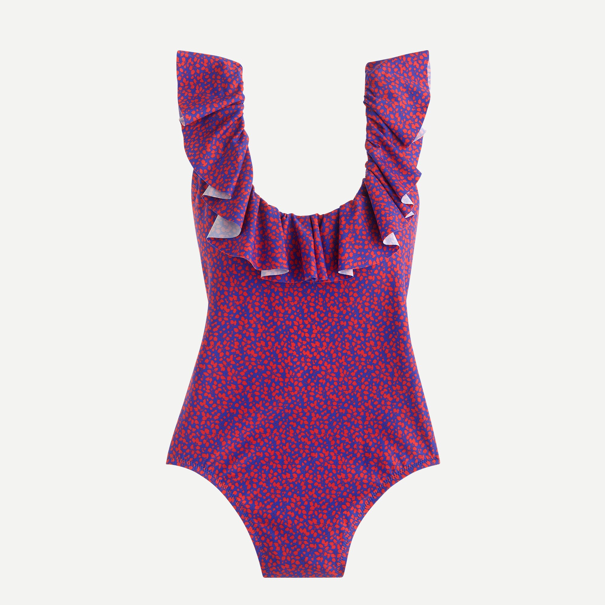 Ruffle Scoopback One-piece Swimsuit In Liberty® Glenjade