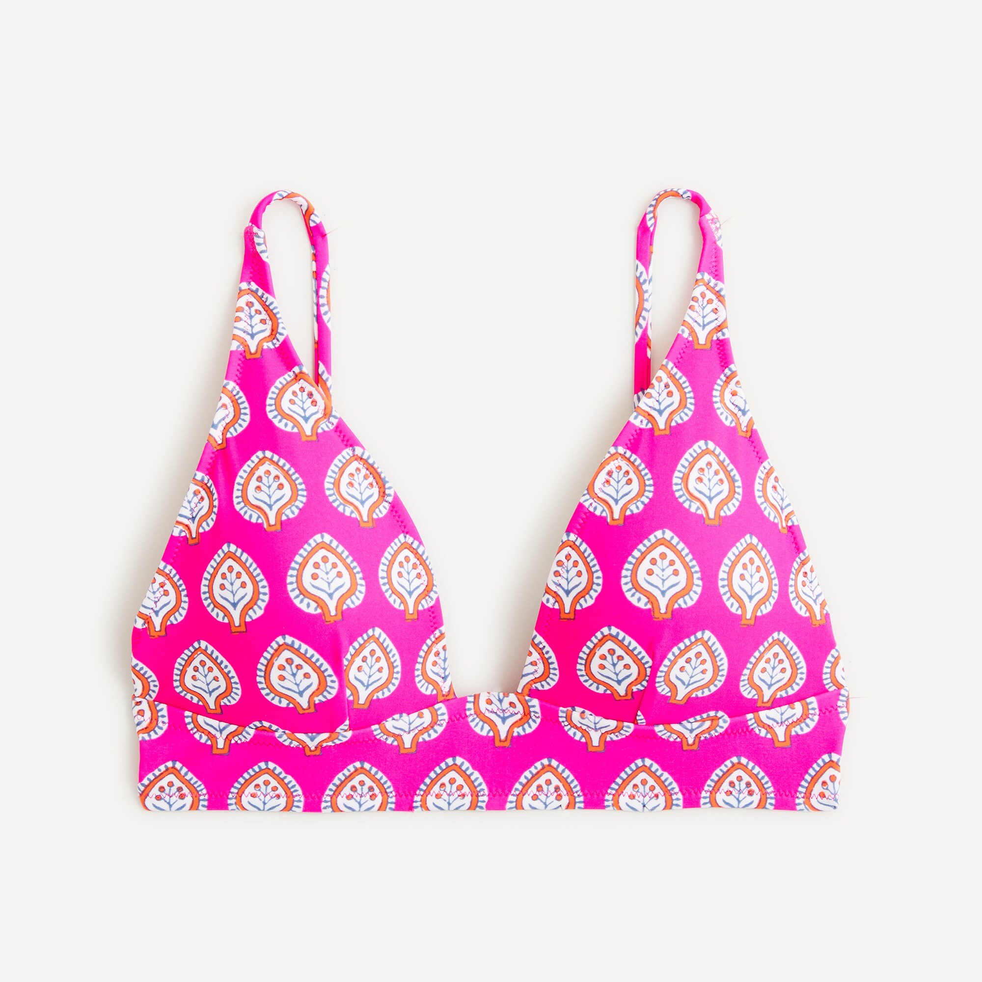 J.Crew: SZ Blockprints™ X J.Crew Deep-V French Bikini Top In