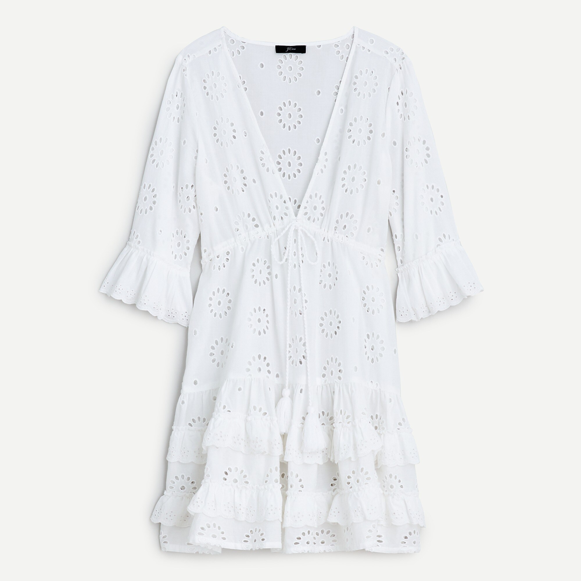 Eyelet tunic dress