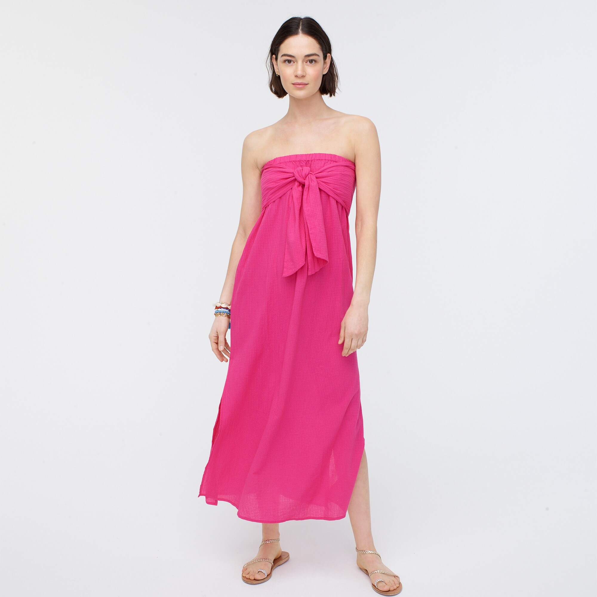 strapless cover up dress