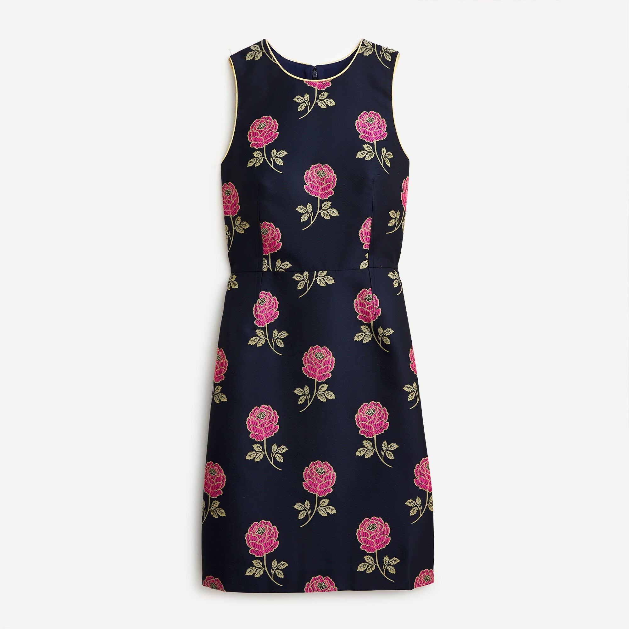Sheath dress in floral jacquard