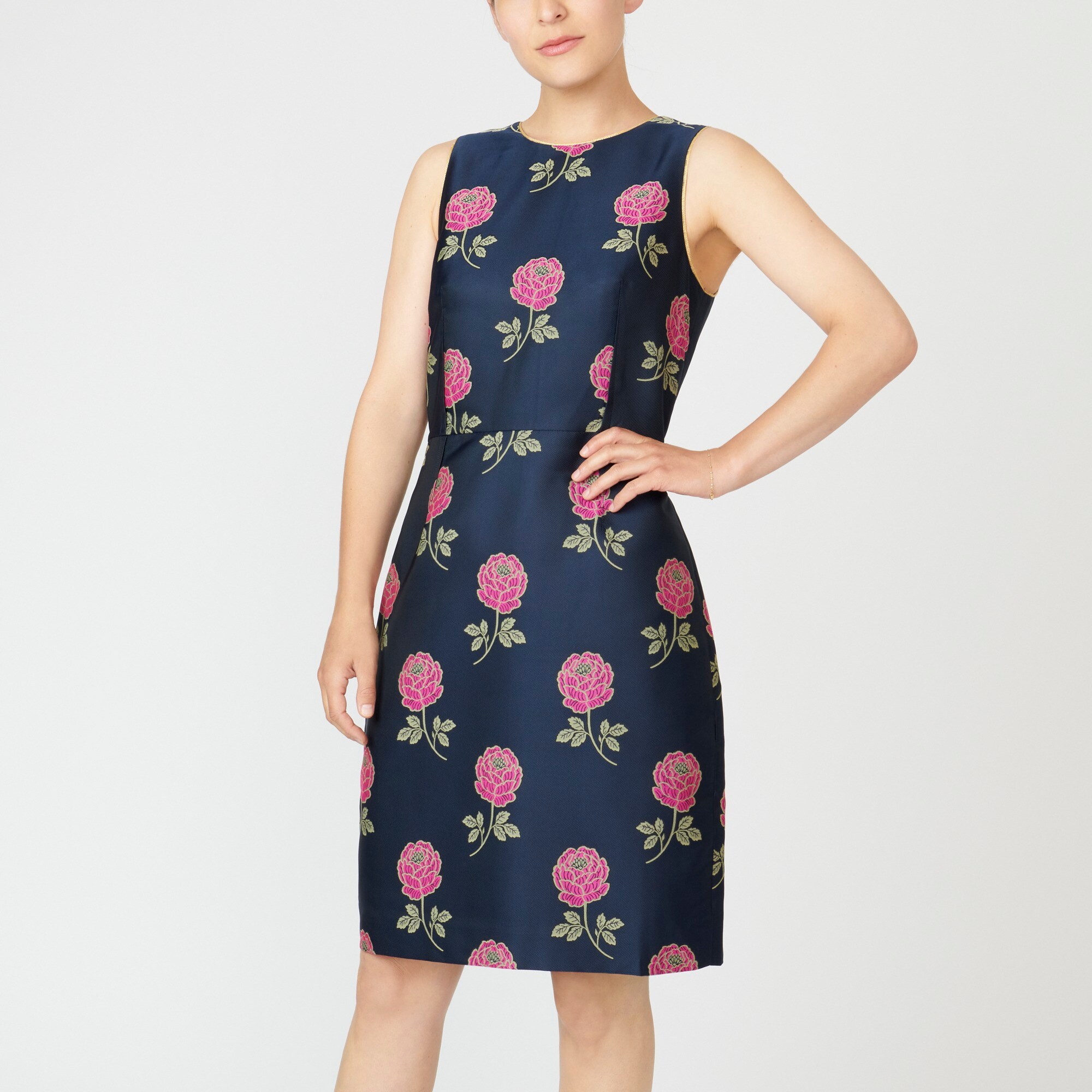 floral sheath dress