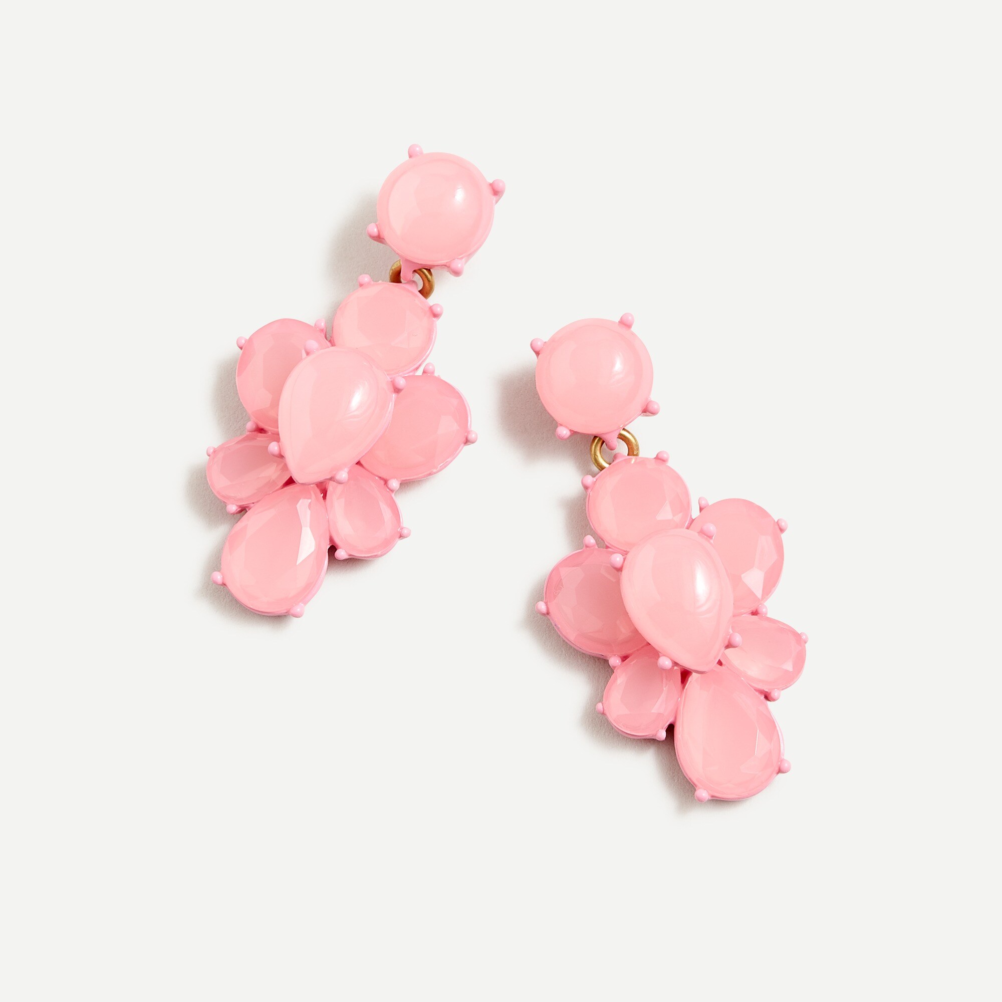 j crew coral earrings