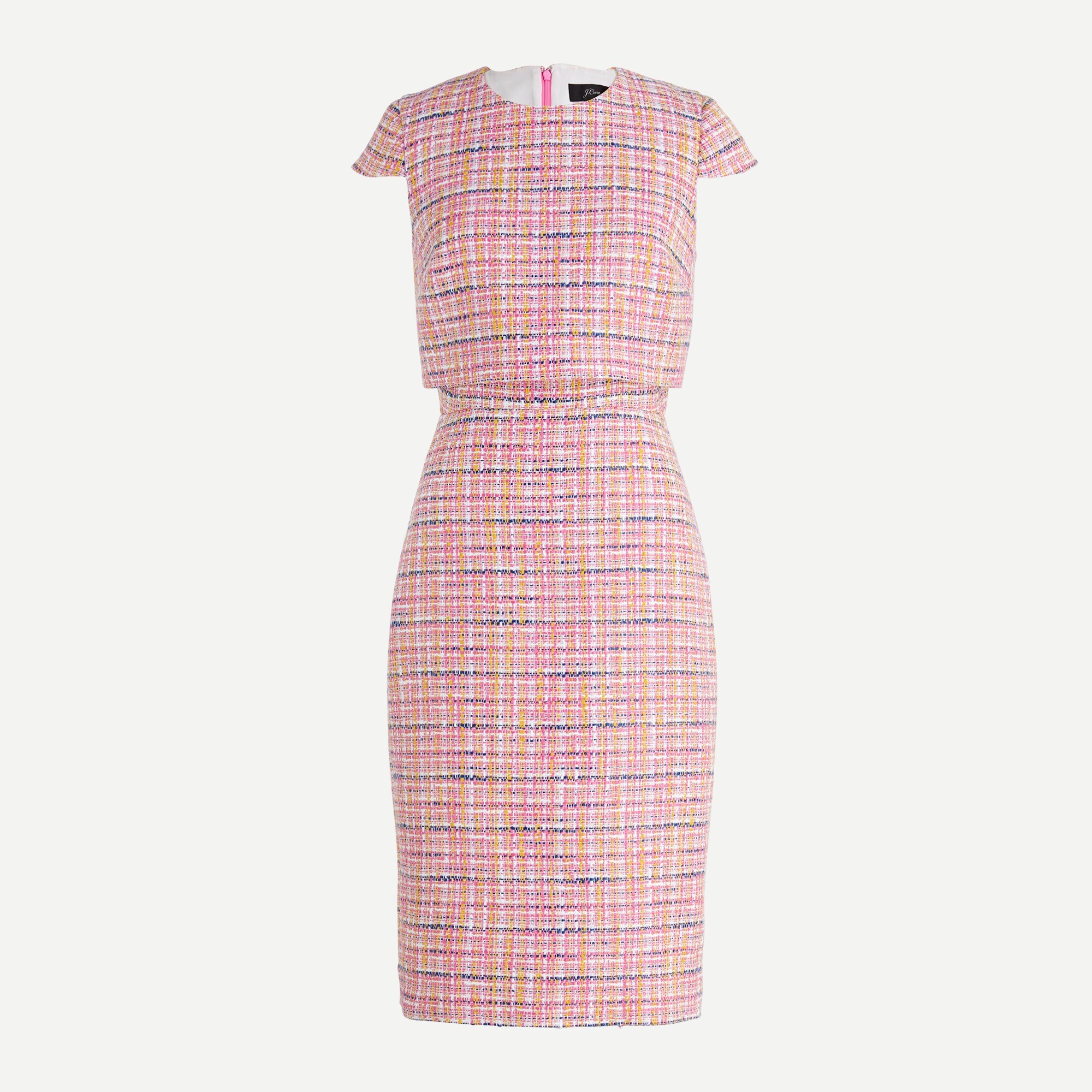 tweed pink dress