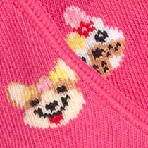 Dogs in flower crowns no-show socks PINK DOG FLOWERS factory: dogs in flower crowns no-show socks for women