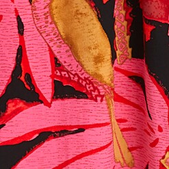 Faux-wrap midi dress in palm print PINK RED j.crew: faux-wrap midi dress in palm print for women