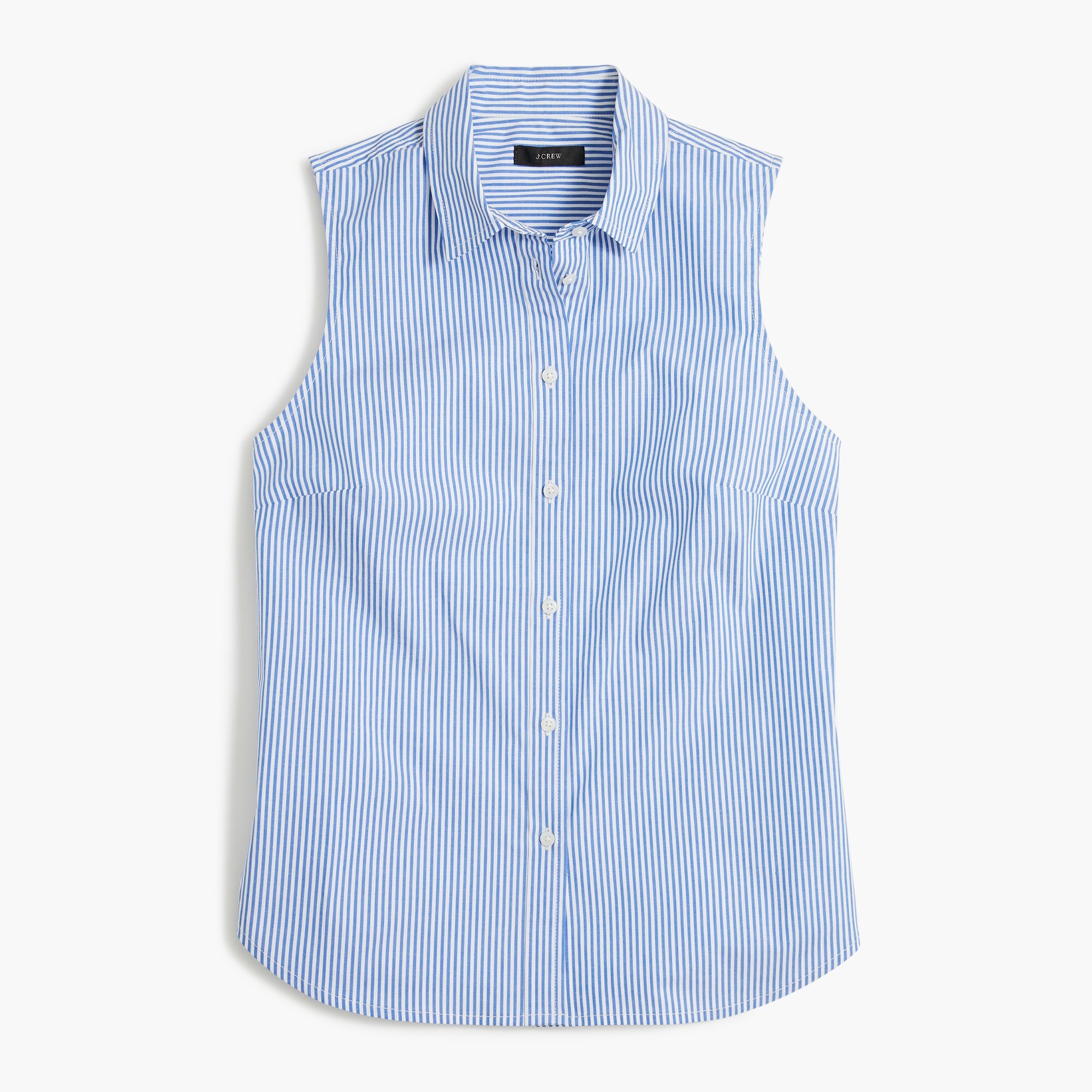 sleeveless signature fit shirt in banker stripe for women