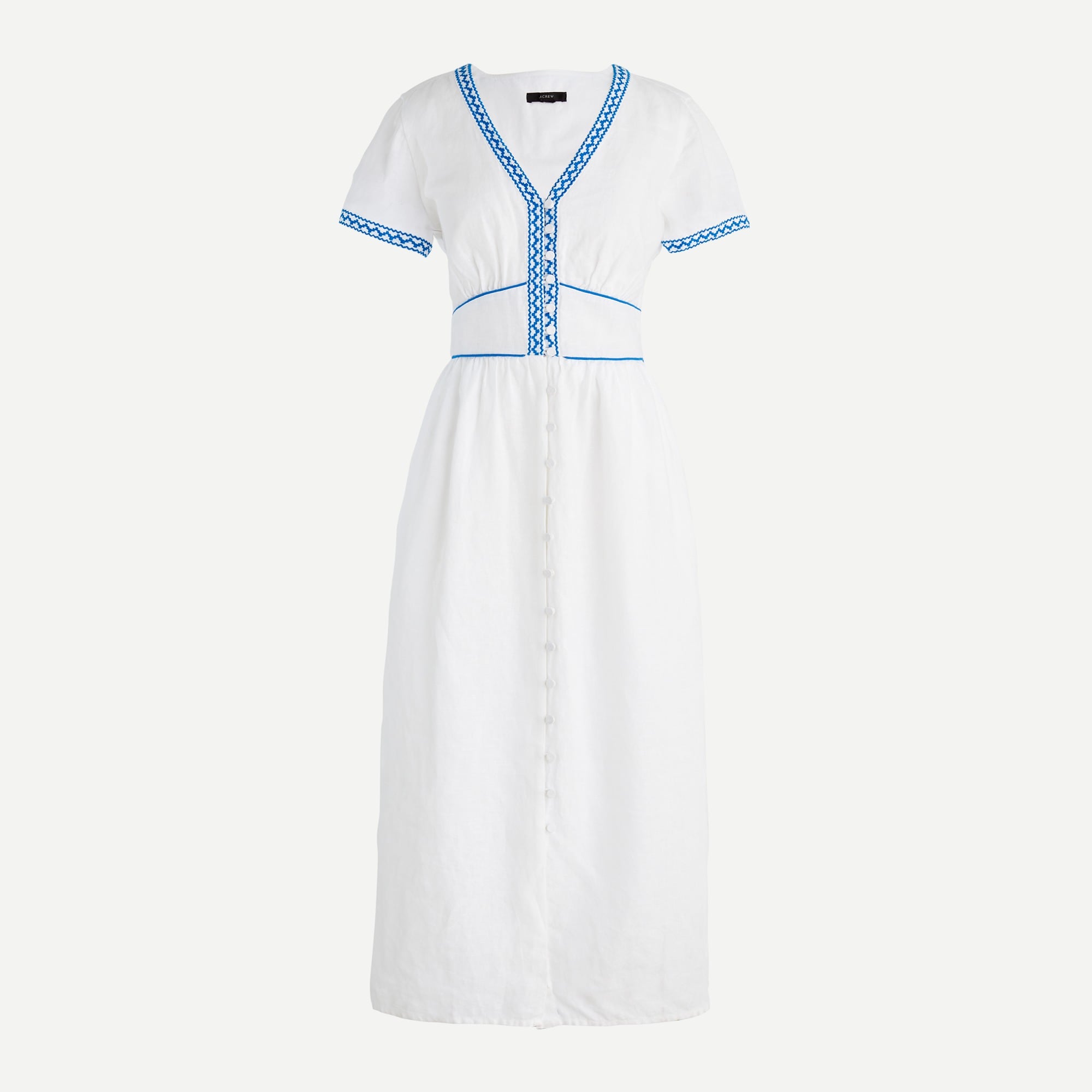 j crew linen dress