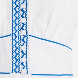 Embroidered linen dress WHITE j.crew: embroidered linen dress for women