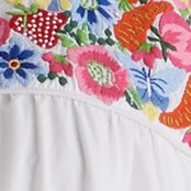 Cotton poplin tunic dress with farmer's market embroidery WHITE j.crew: cotton poplin tunic dress with farmer's market embroidery for women