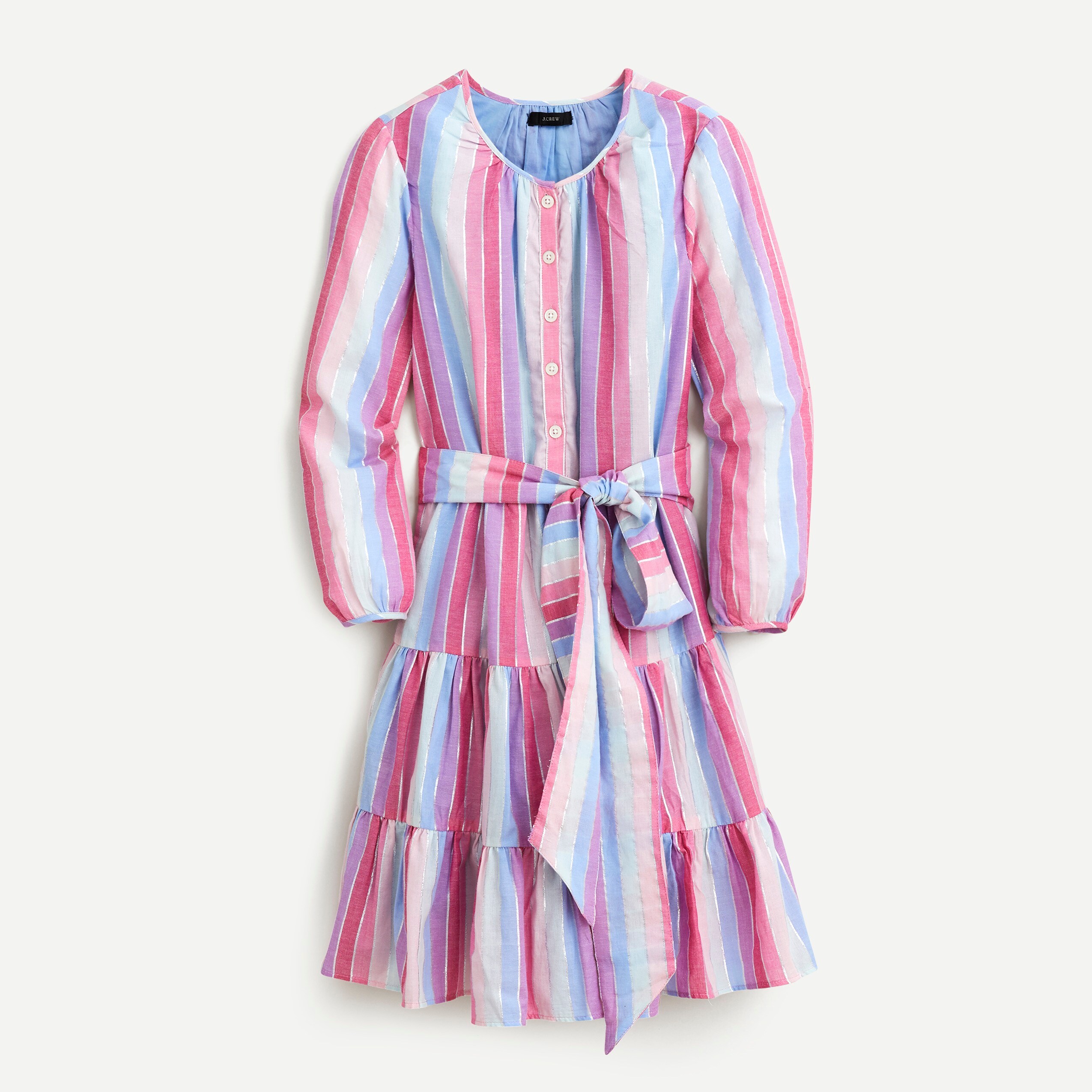 belted button up dress