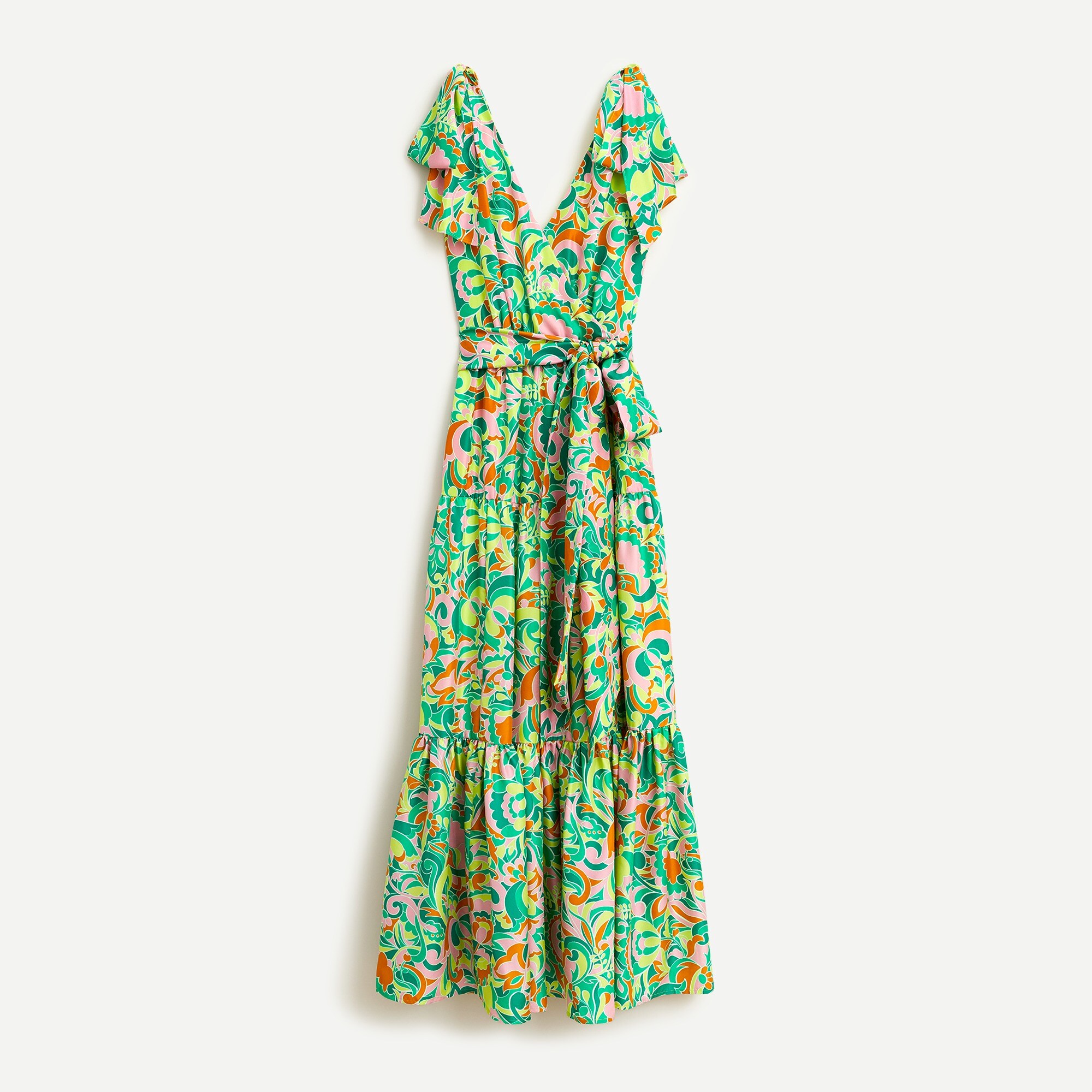 long satin green dress Long Flowy Satin Formal Prom Party Dress – The Dress Outlet