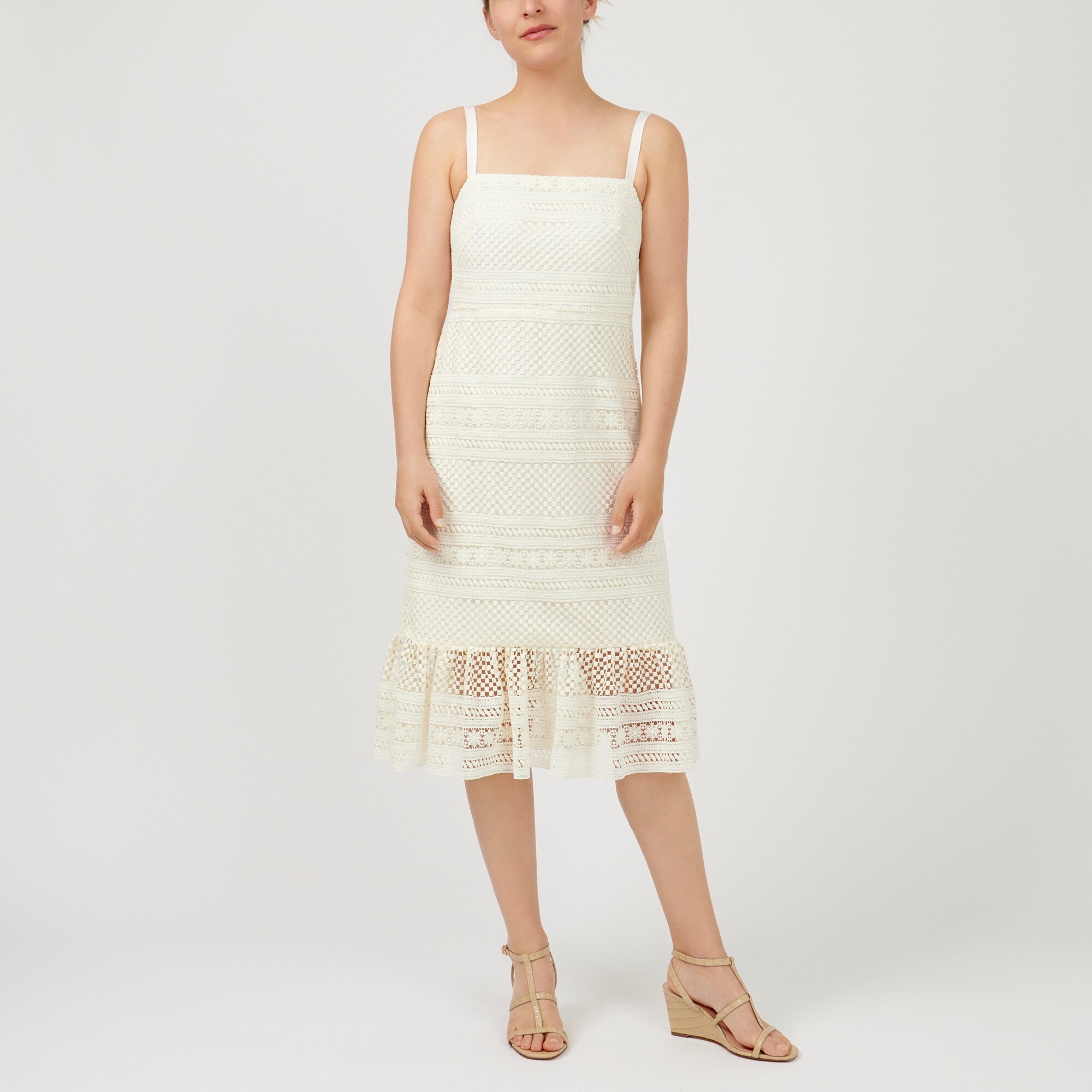 carey lace midi dress