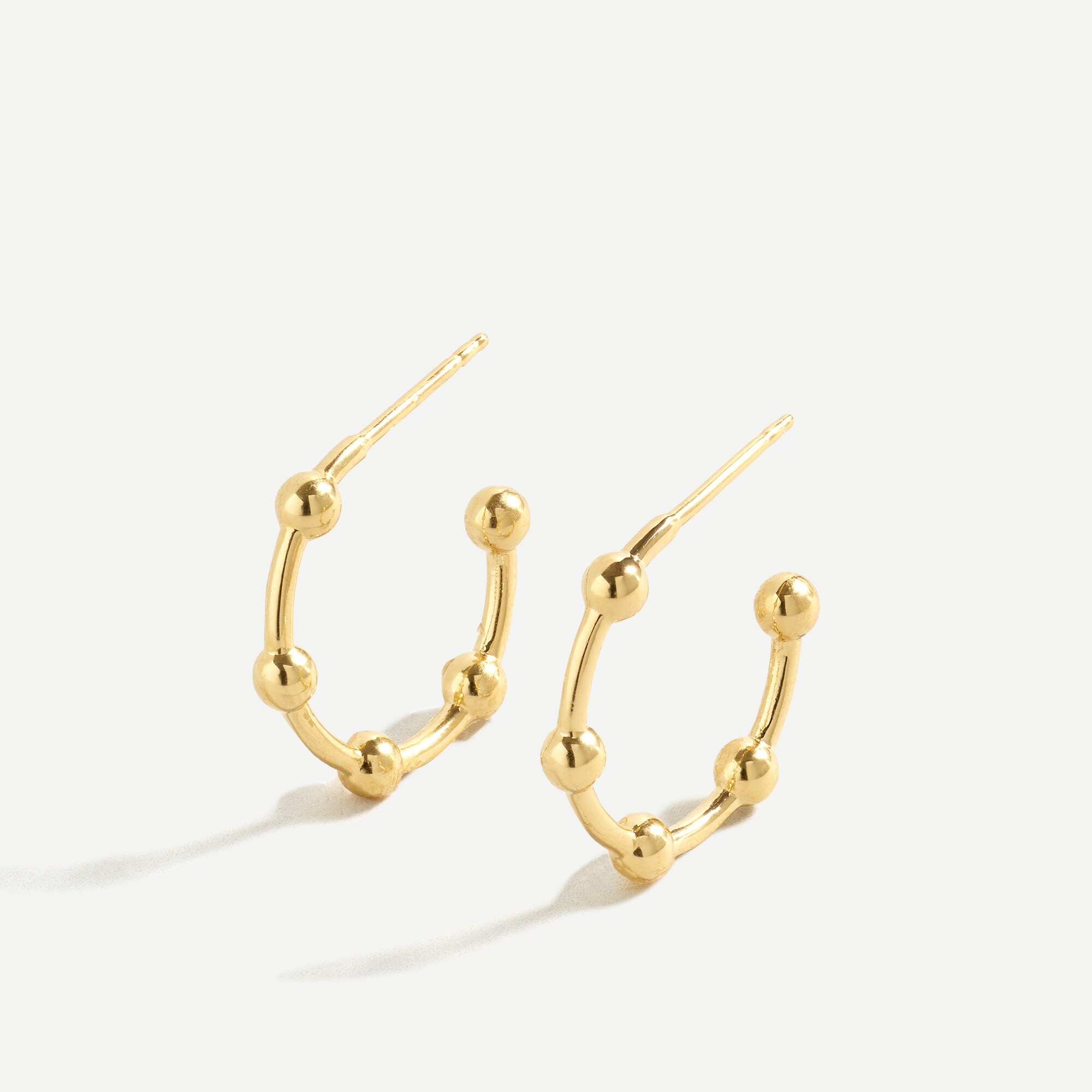 J.Crew Demi fine 14k Gold plated Mini Hoop Earrings For Women