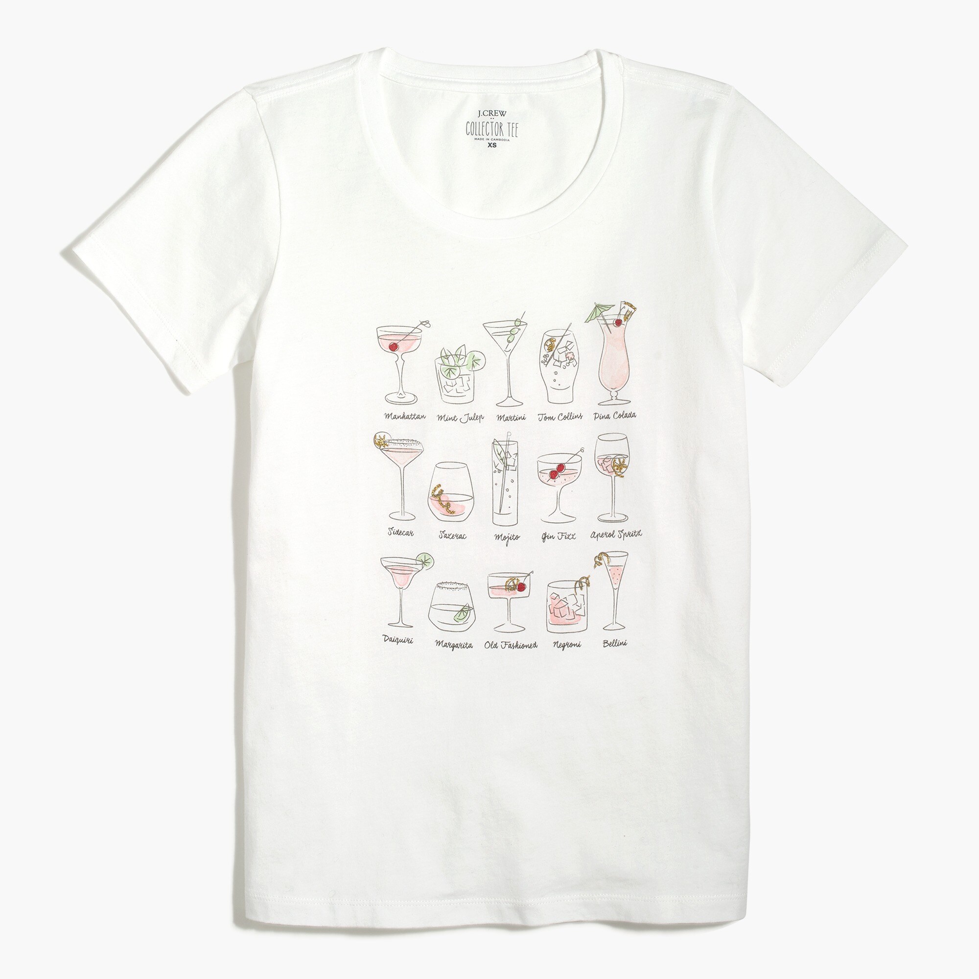 cocktail graphic tee for women