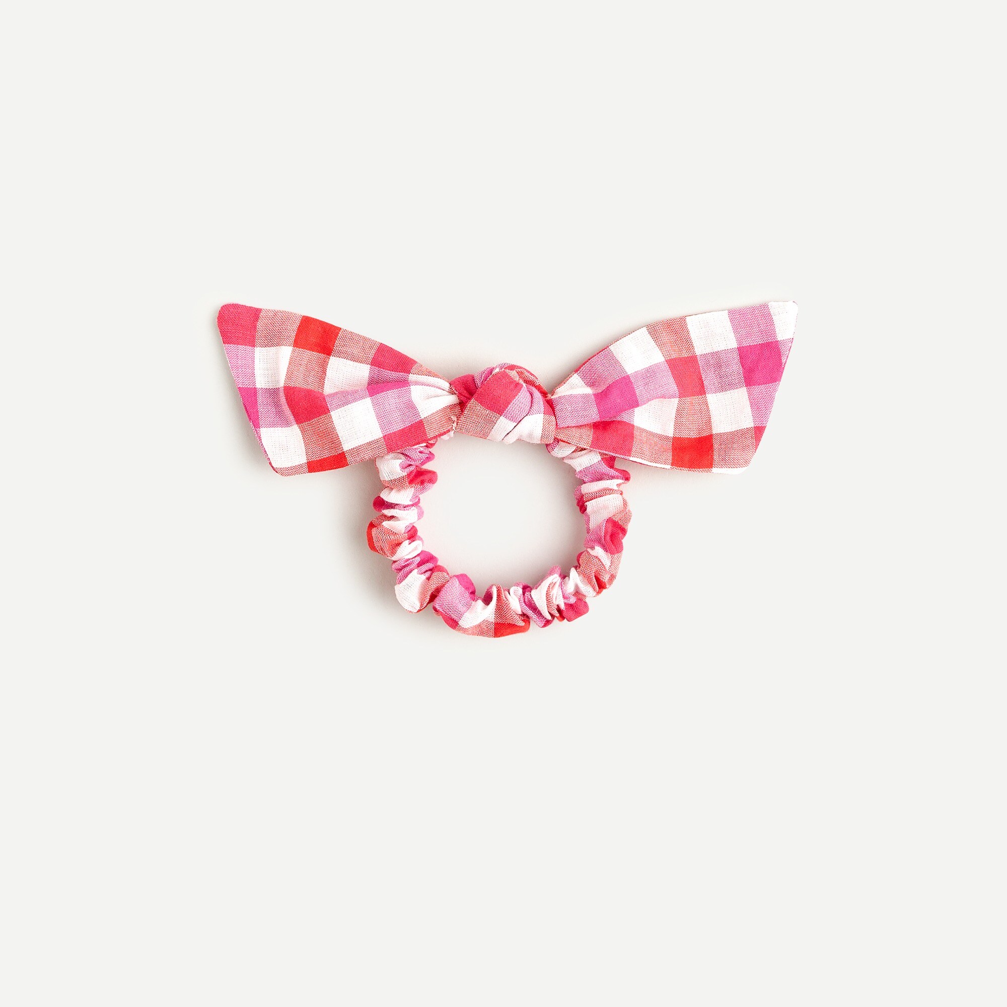 Bow scrunchie in gingham
