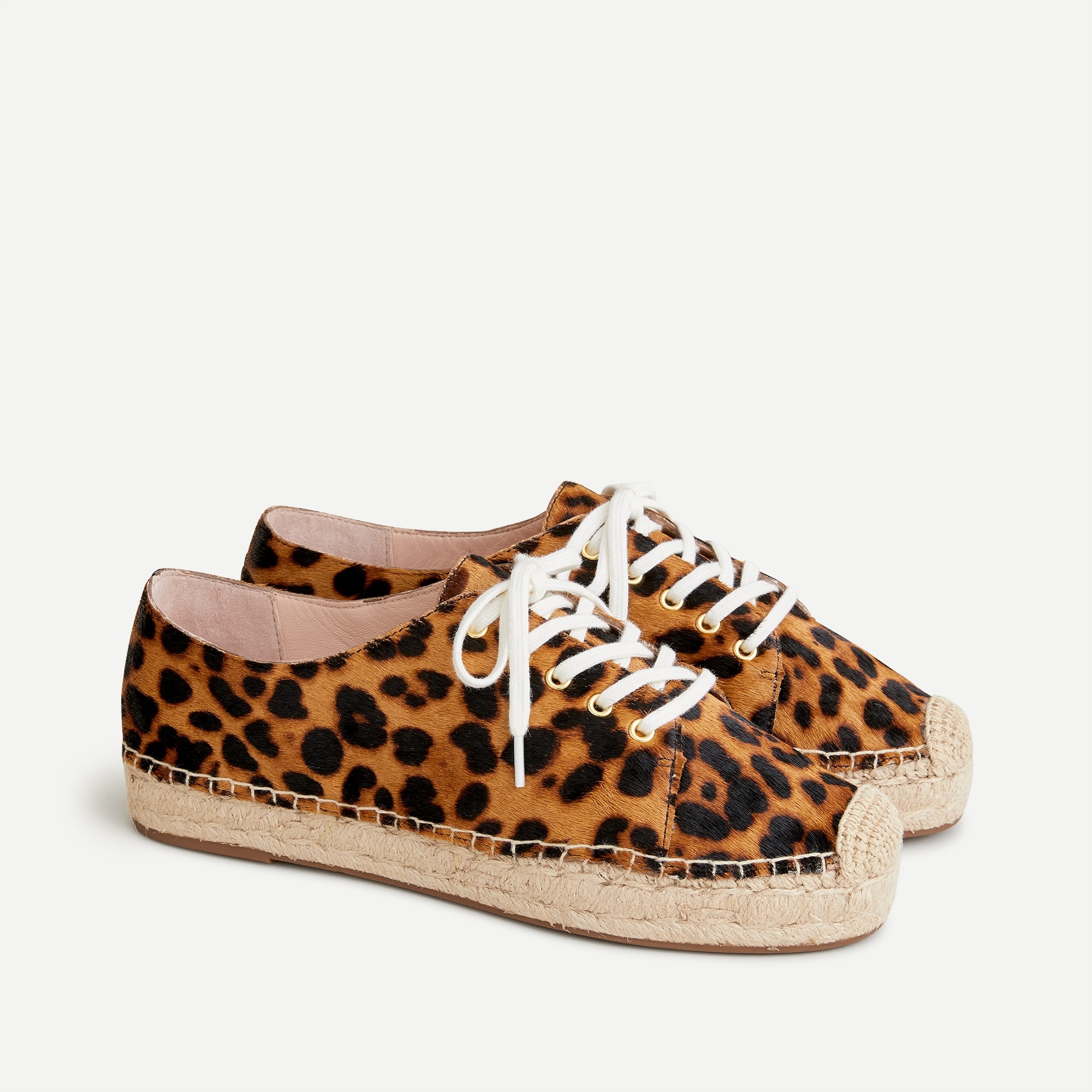leopard espadrille sneakers