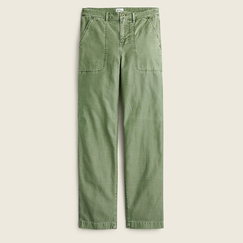 j.crew: garment-dyed foundry pant for women, right side, view zoomed
