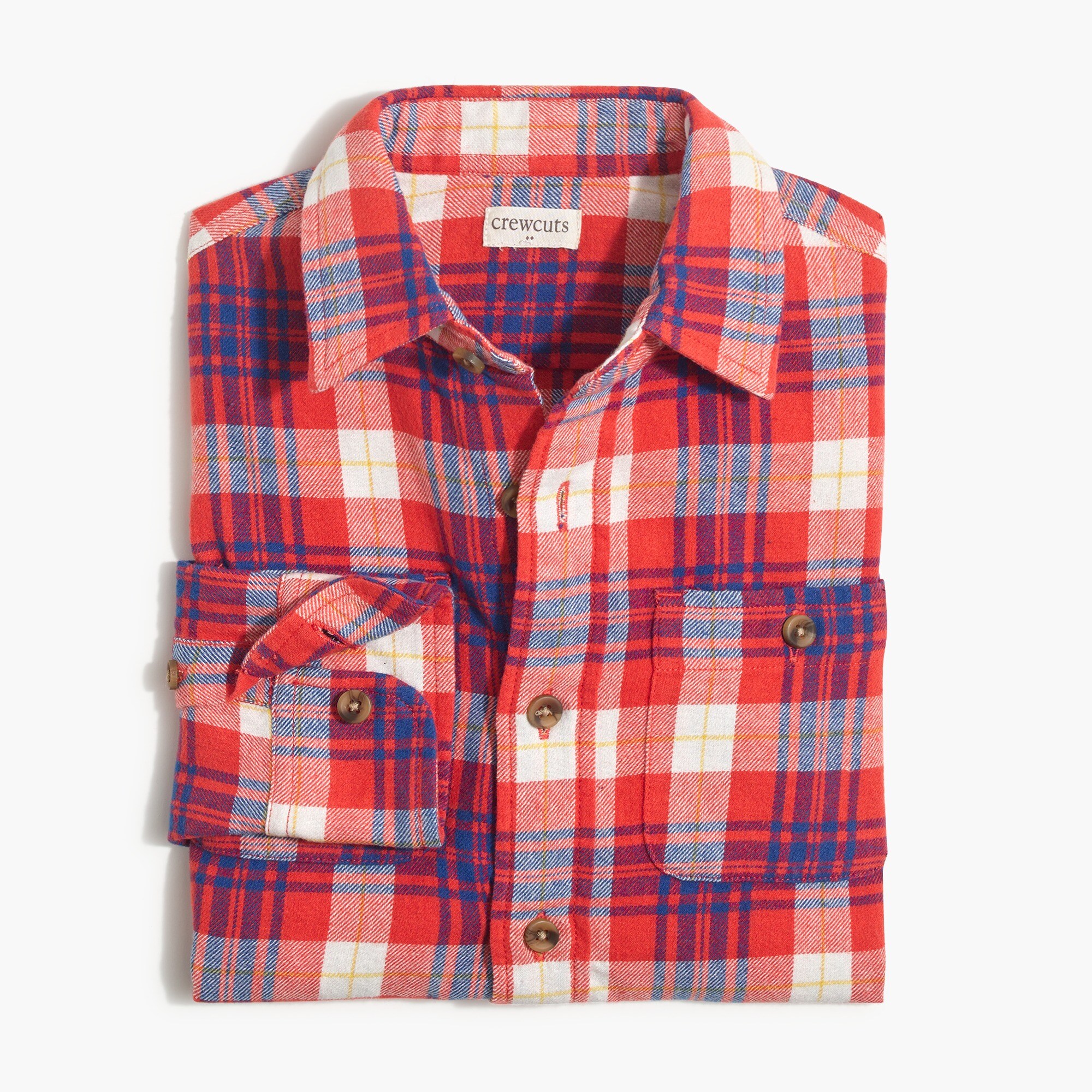 Boys' plaid flannel shirt