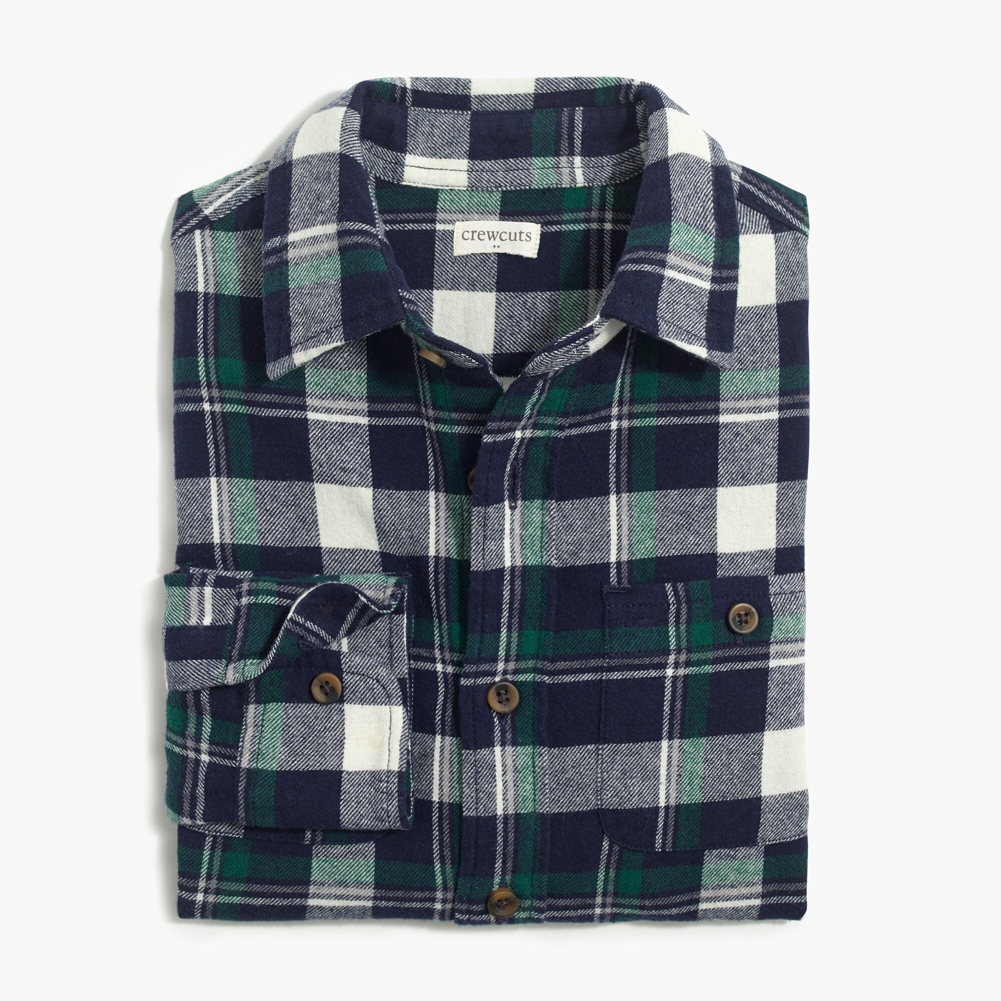 Boys' plaid flannel shirt