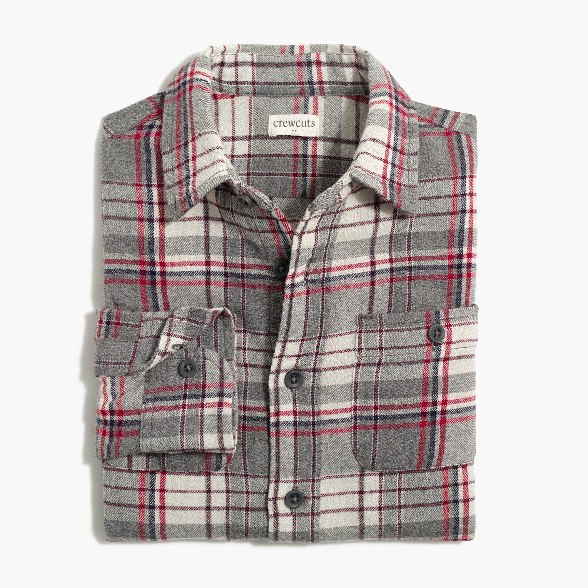 Boys' plaid flannel shirt