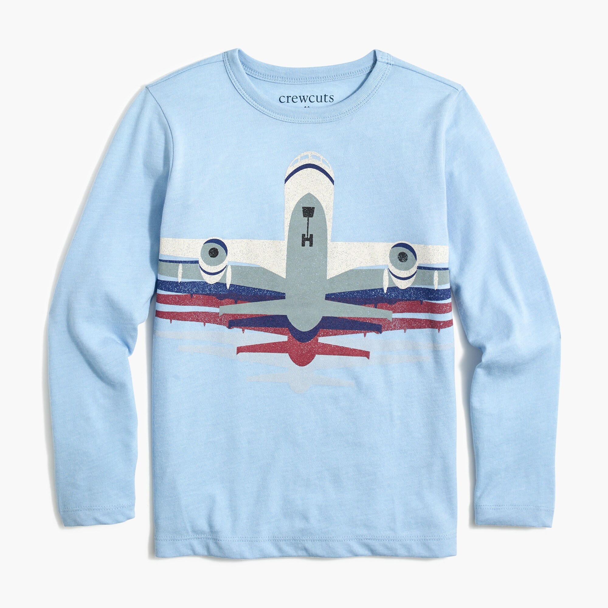 boys' long-sleeve airplane graphic tee for boys