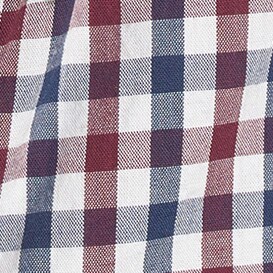 Boys' long-sleeve flex casual shirt in plaid BURGUNDY INDIGO boys' long-sleeve flex casual shirt in plaid for boys