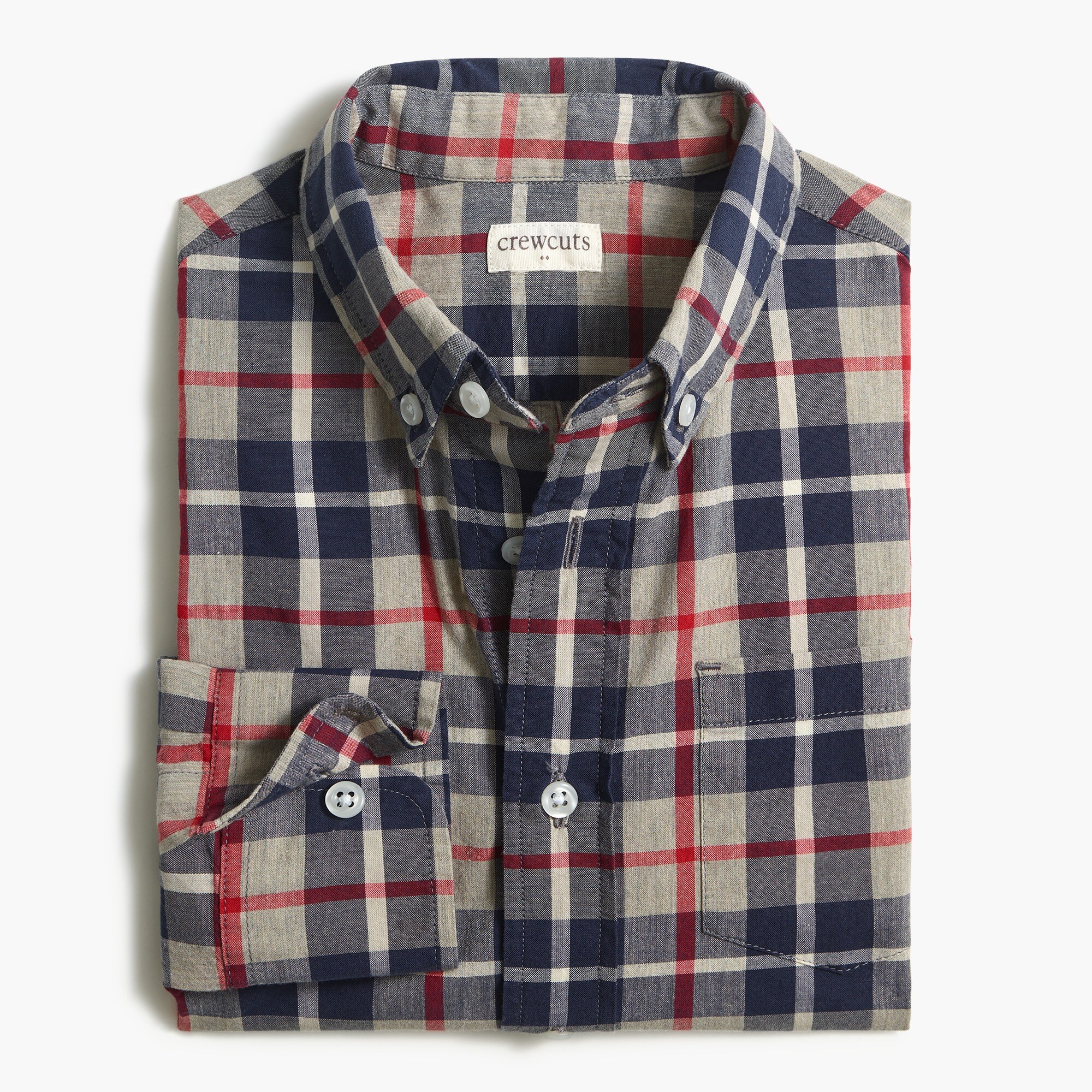 Boys' long-sleeve flex casual shirt