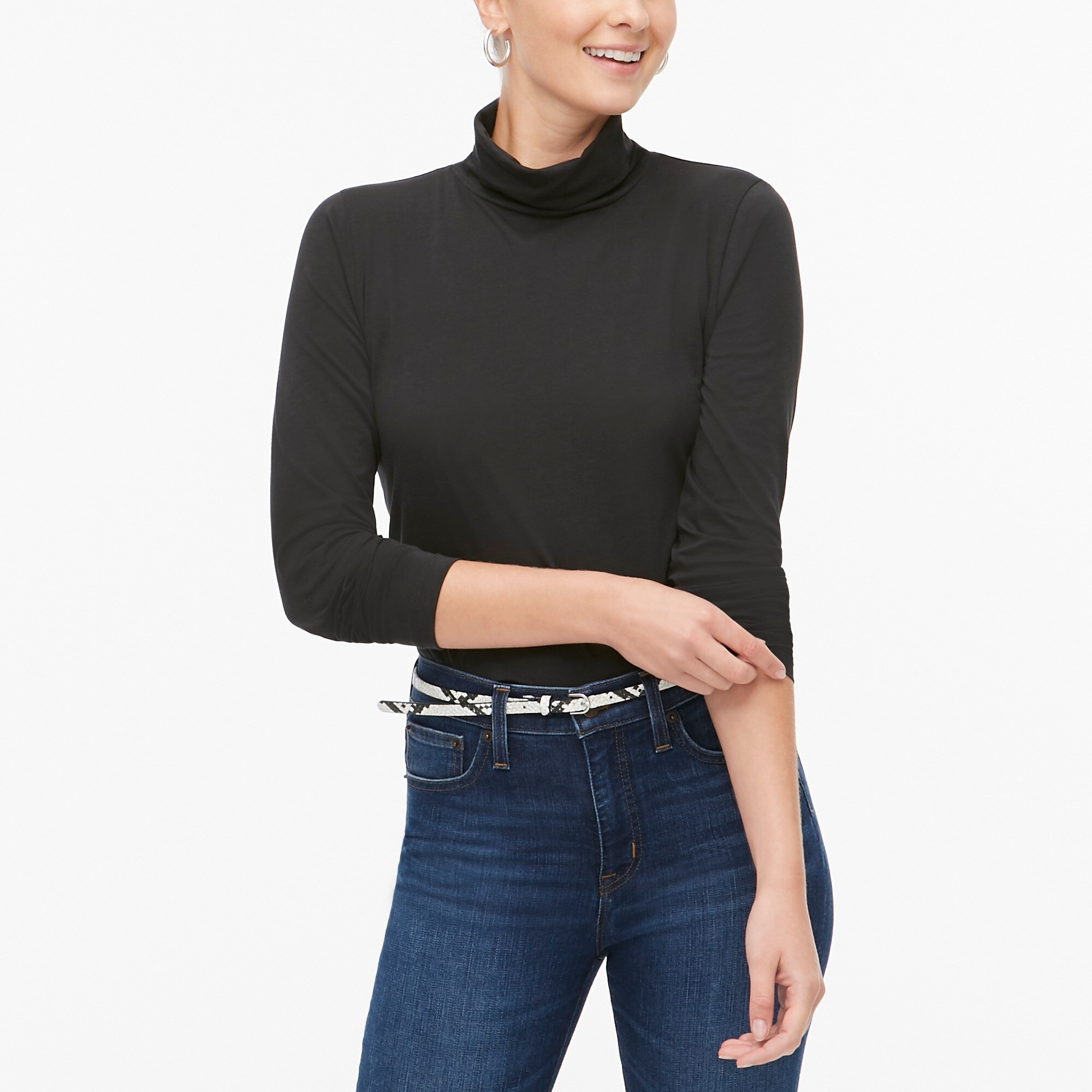 j crew black turtleneck