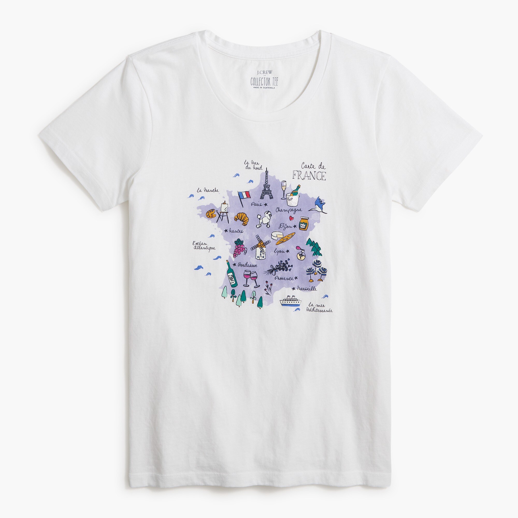 Map of France graphic tee