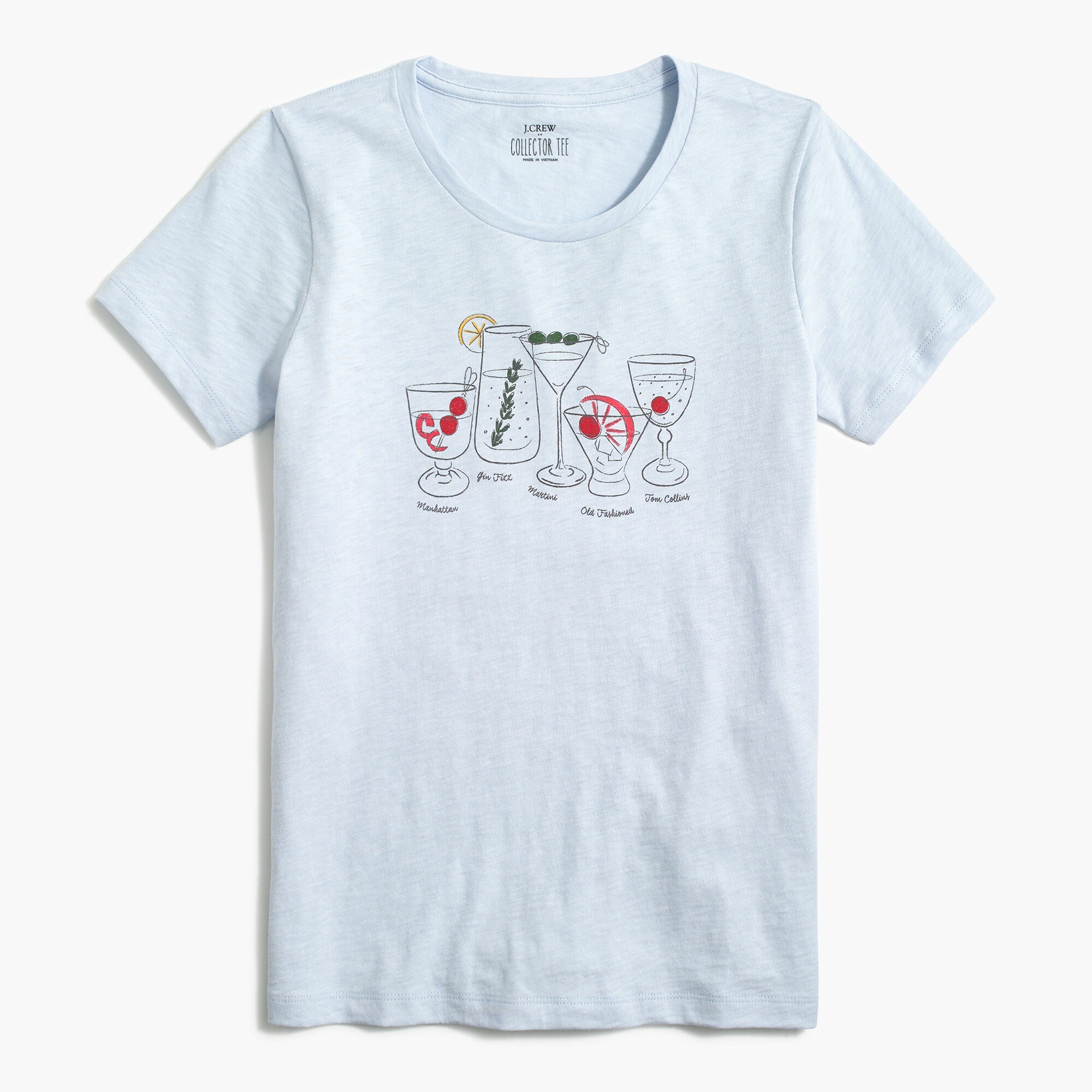 Cocktail lineup graphic tee