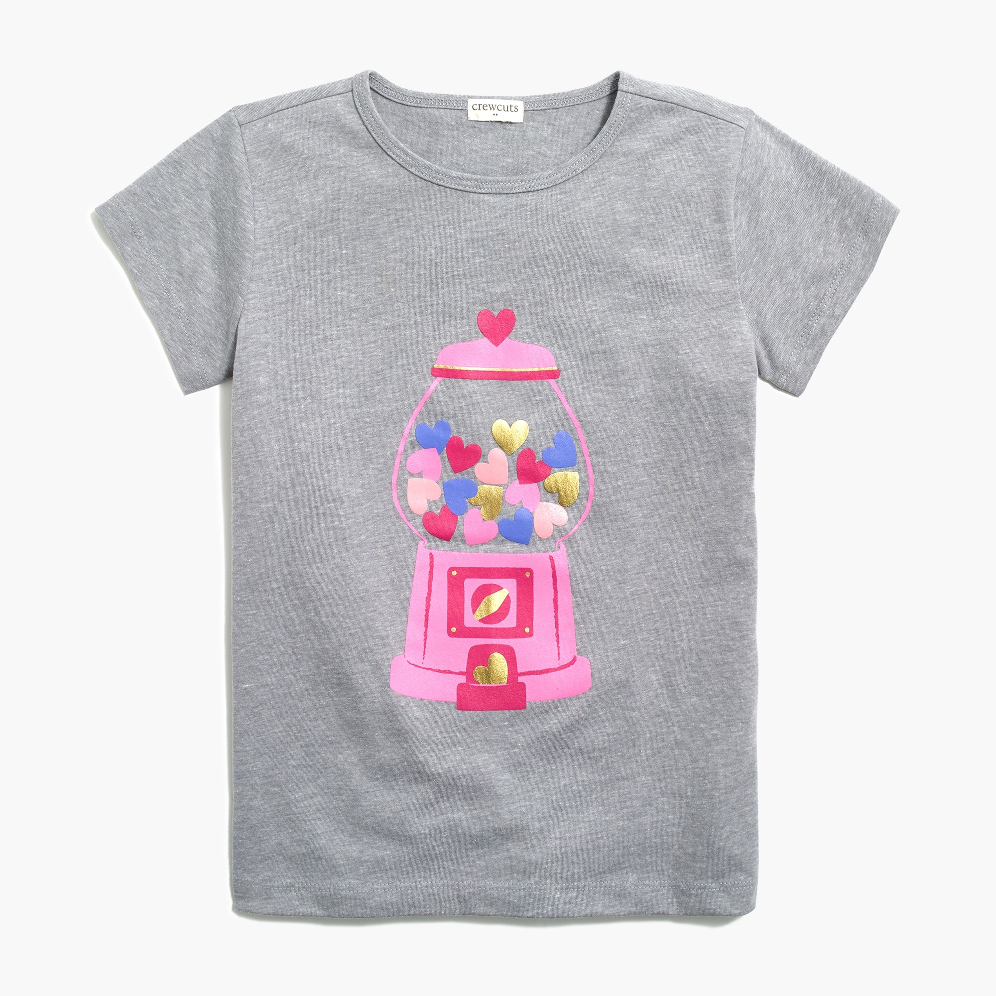 Girls' heart gumball machine graphic tee