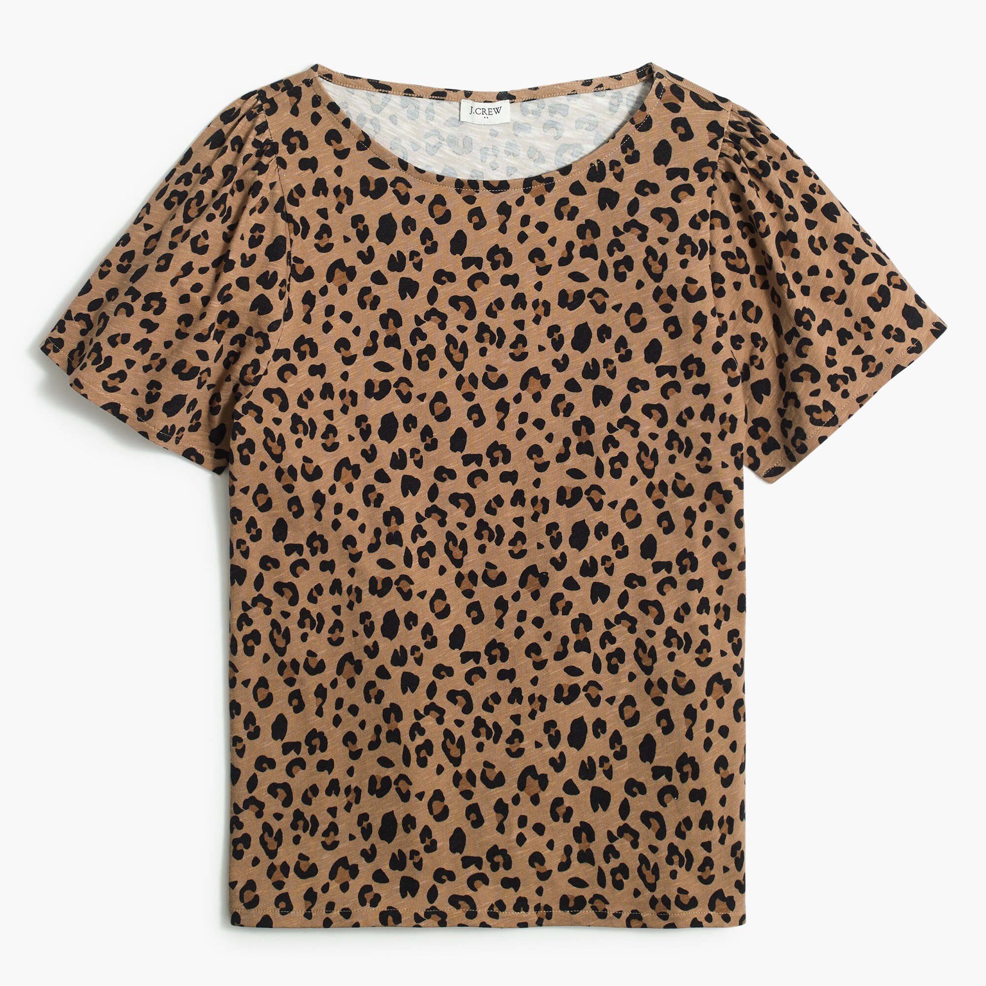 Leopard puff short-sleeve tee